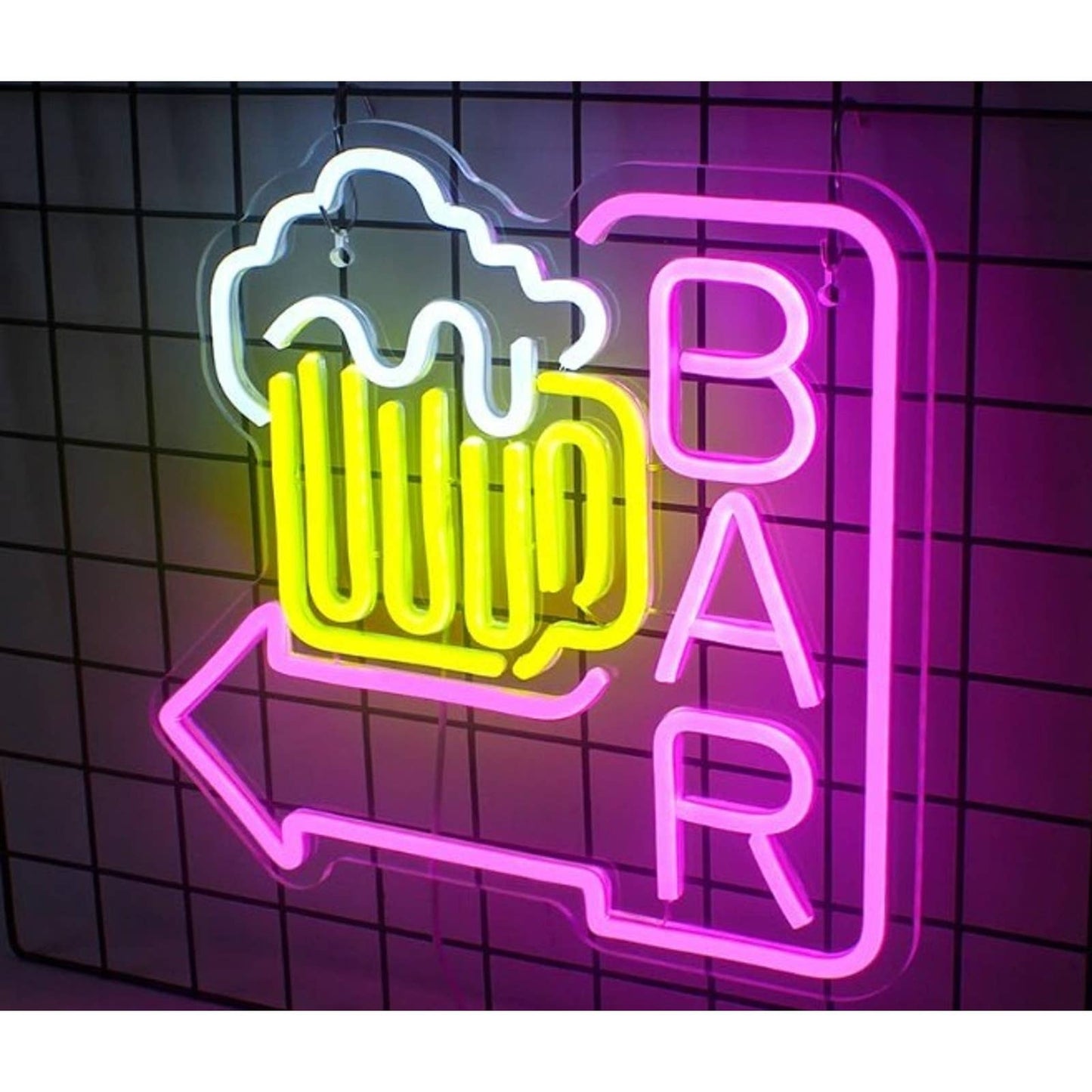 Vivid Bright Hot Pink Bar Beer Arrow LED Night Light Party Decor