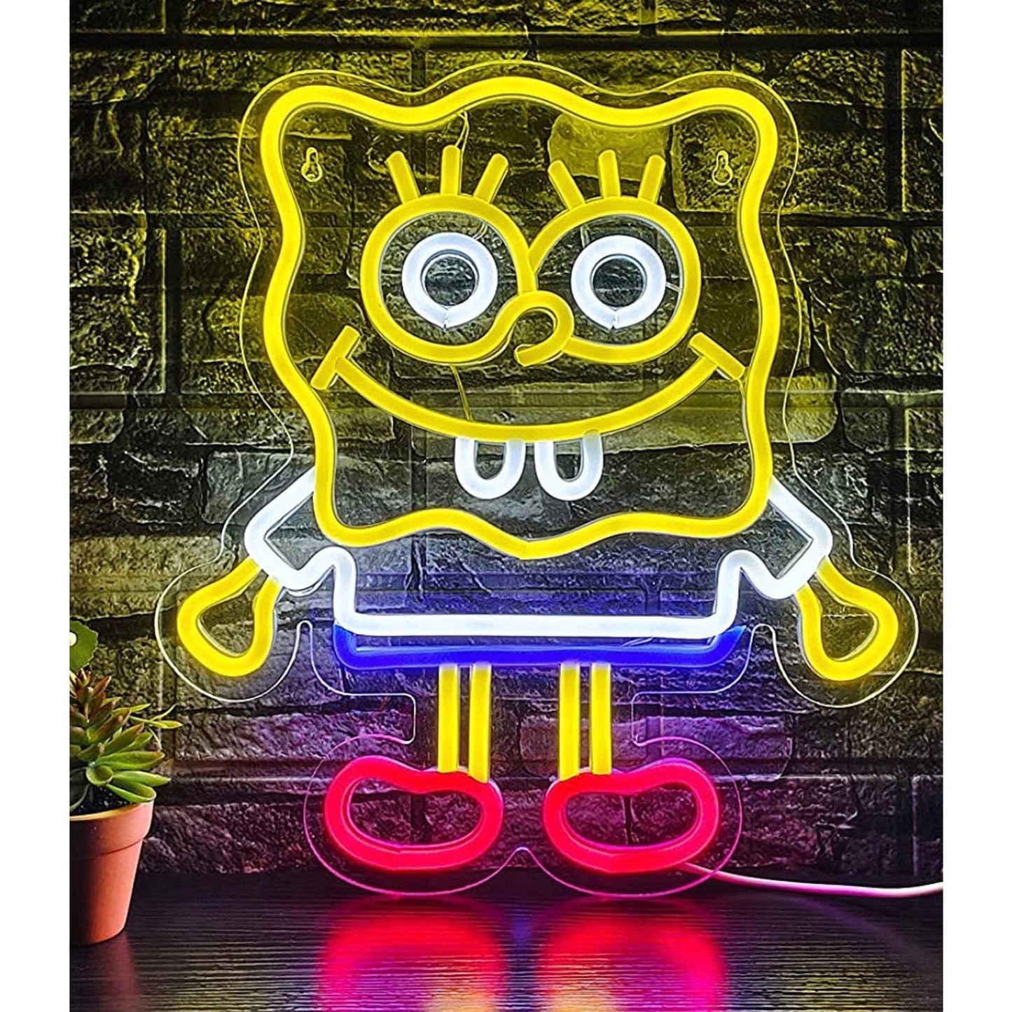 Fun Bright Sponge Bob Square Pants LED Night Light Nickelodeon Cartoon Decor