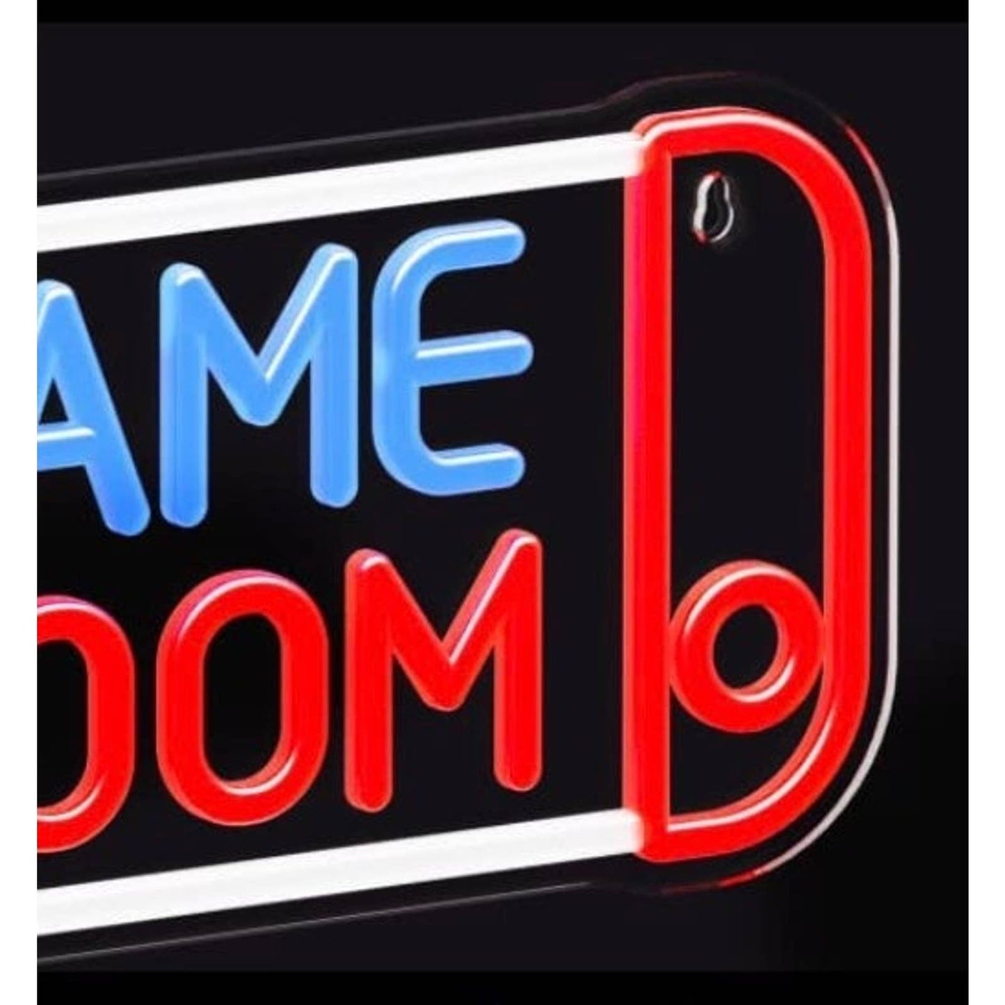 Fun Bright Red/Blue Game Room Nintendo Switch LED Night Light Room Wall Decor