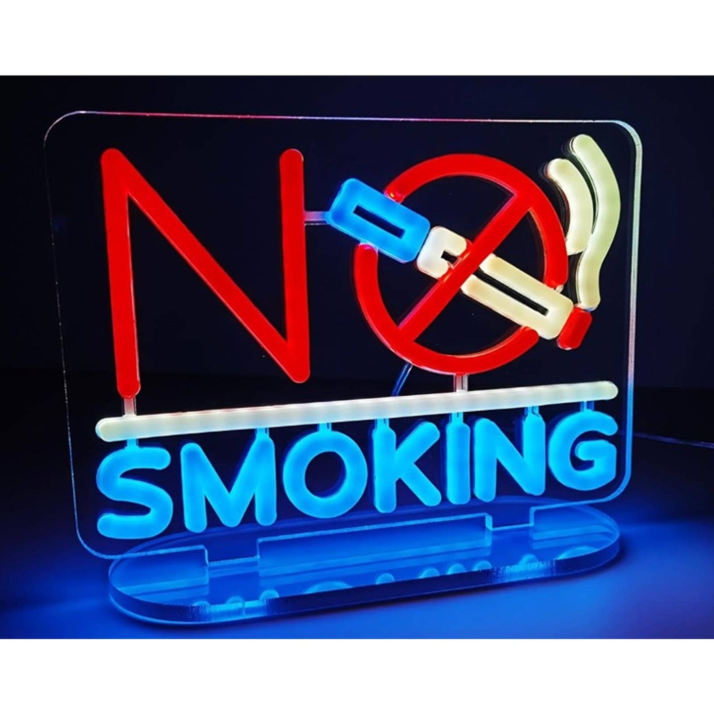 Vivid Bright “No Smoking” LED Night Light Business Store Room Wall Sign