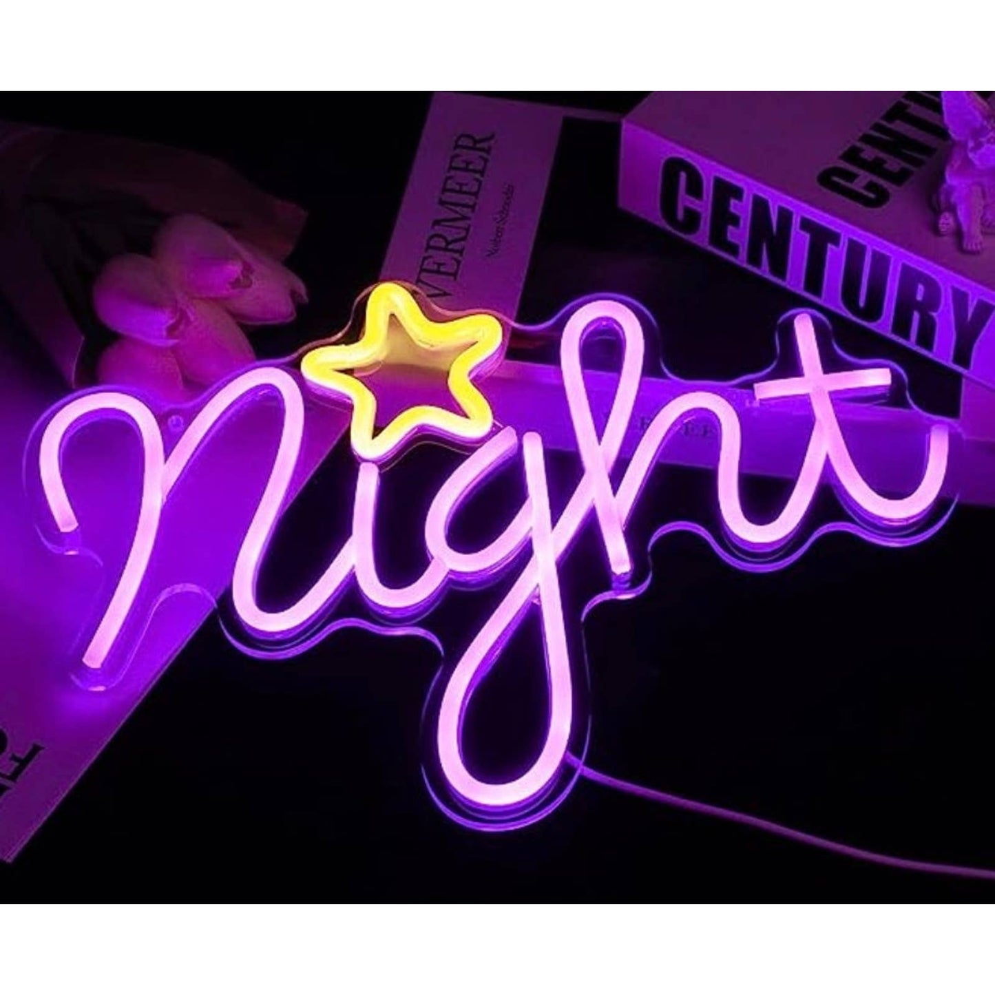 Lovely Purple Night Star LED Night Light Room Wall Decoration