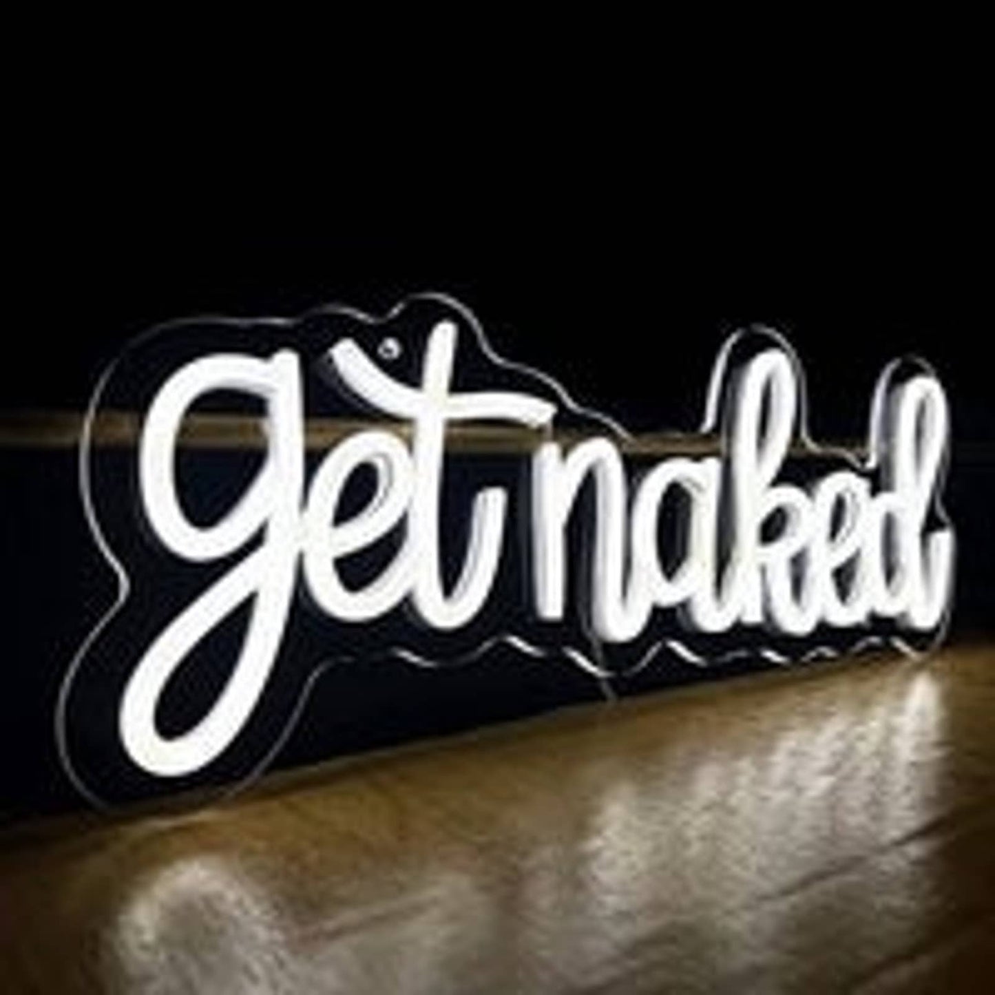 Fun Bright Cool White “Get Naked” LED Night Light Room Wall Decoration