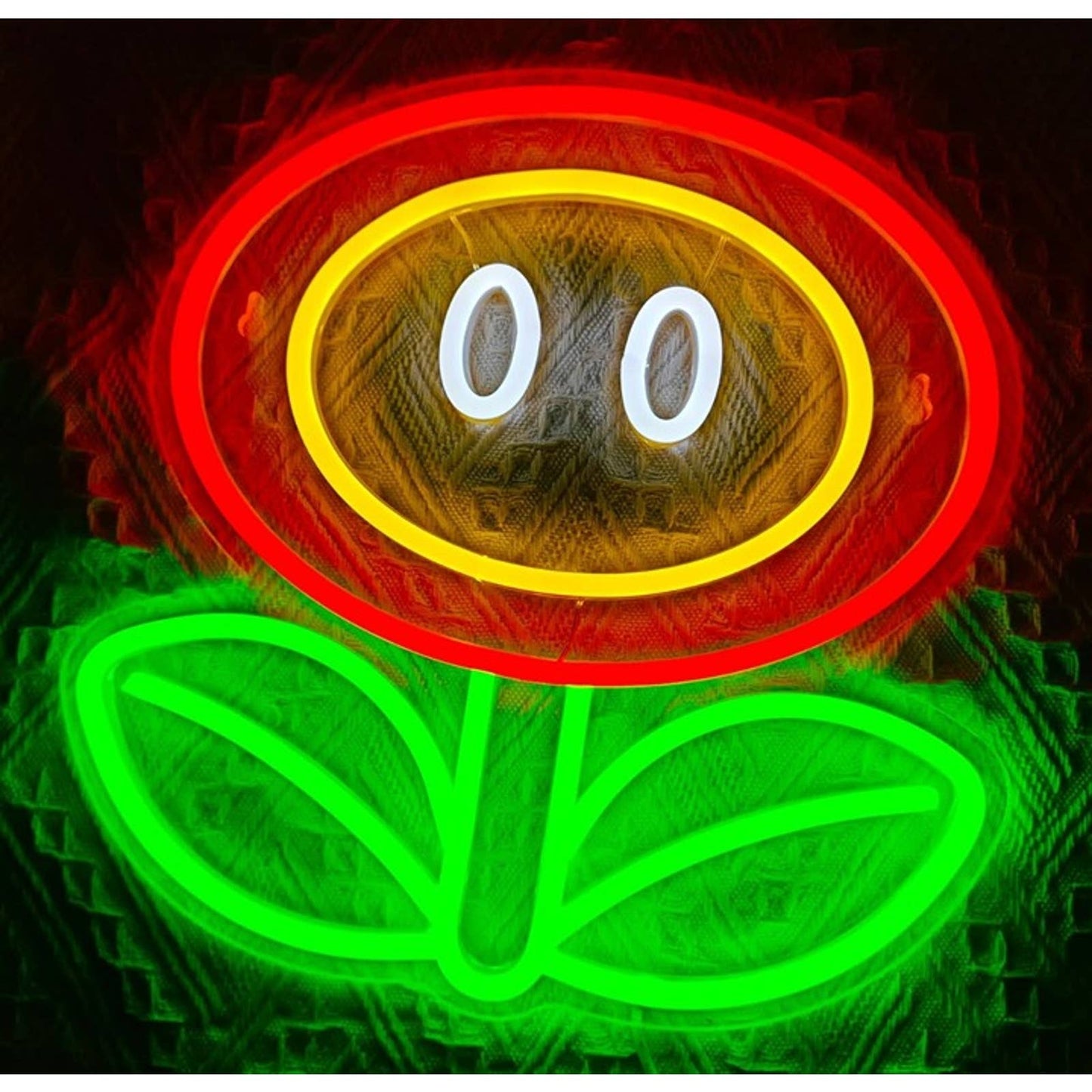 Fun Bright Super Mario Bros. Fire Flower LED Night Light Video Game Room Decor