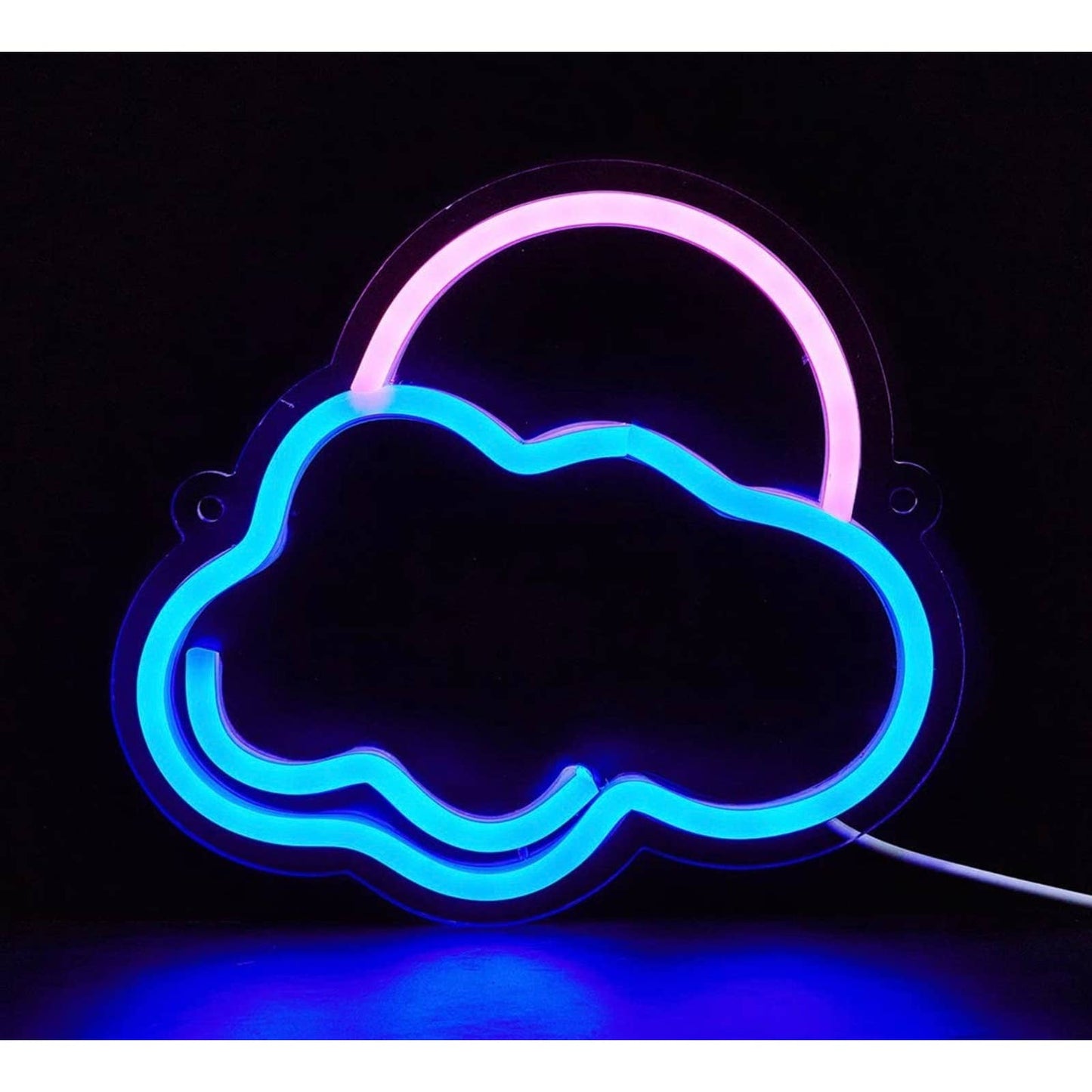 Lovely Bright Cloudy Pink Sun / Moon LED Night Light Room Wall Decoration