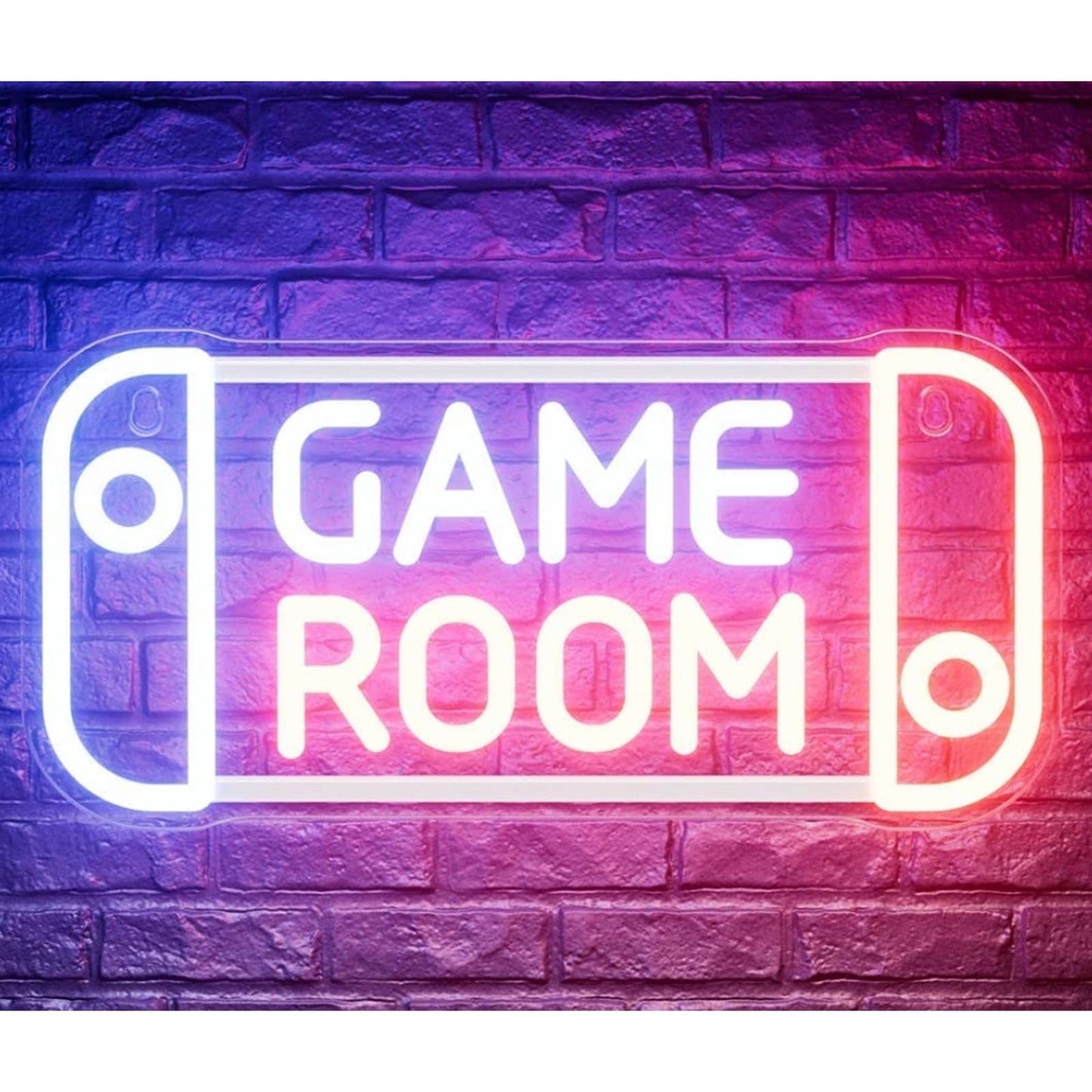 Fun Bright Red/Blue Game Room Nintendo Switch LED Night Light Room Wall Decor