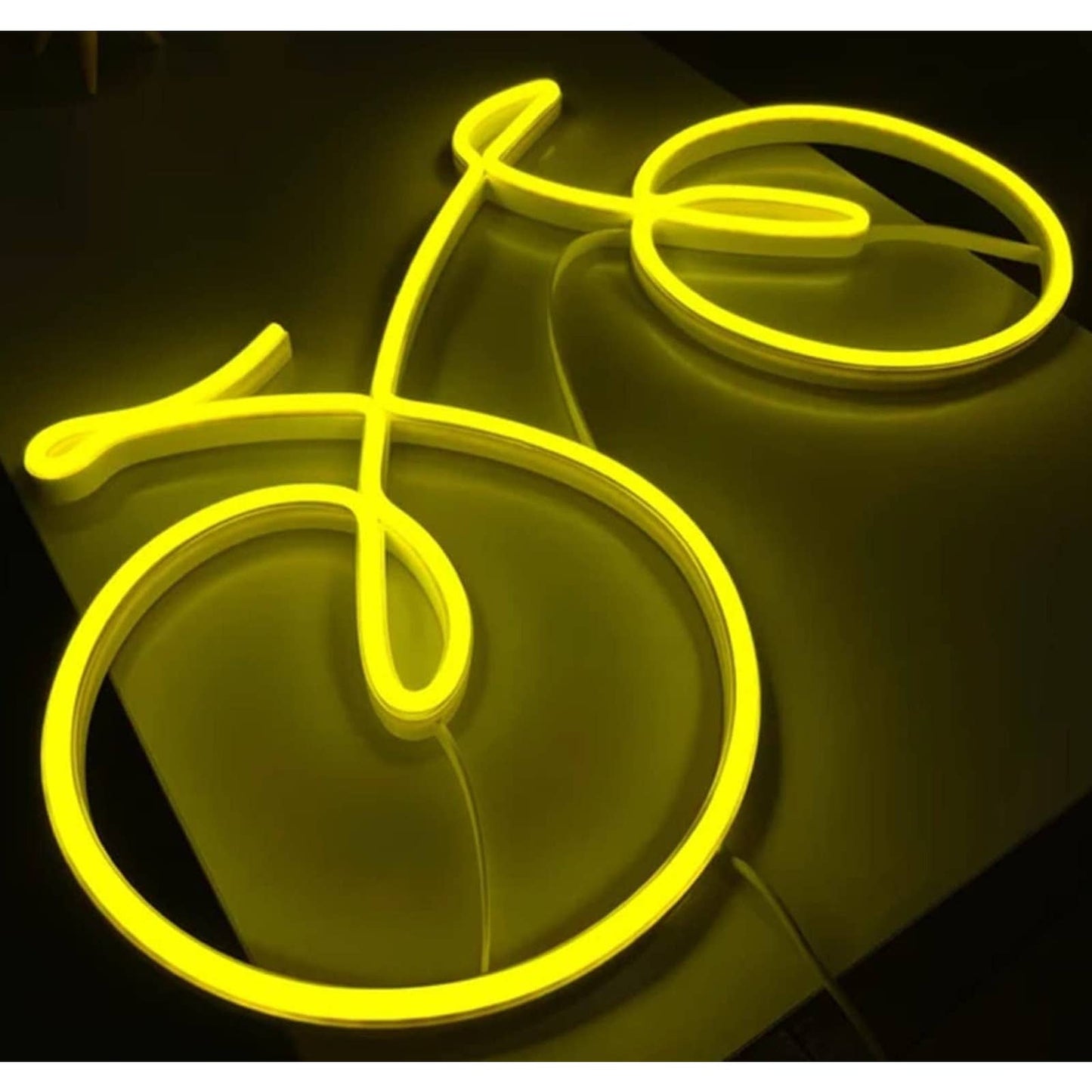 Fun Warm Bright Bicycle LED Night Light Room Wall Art Decoration