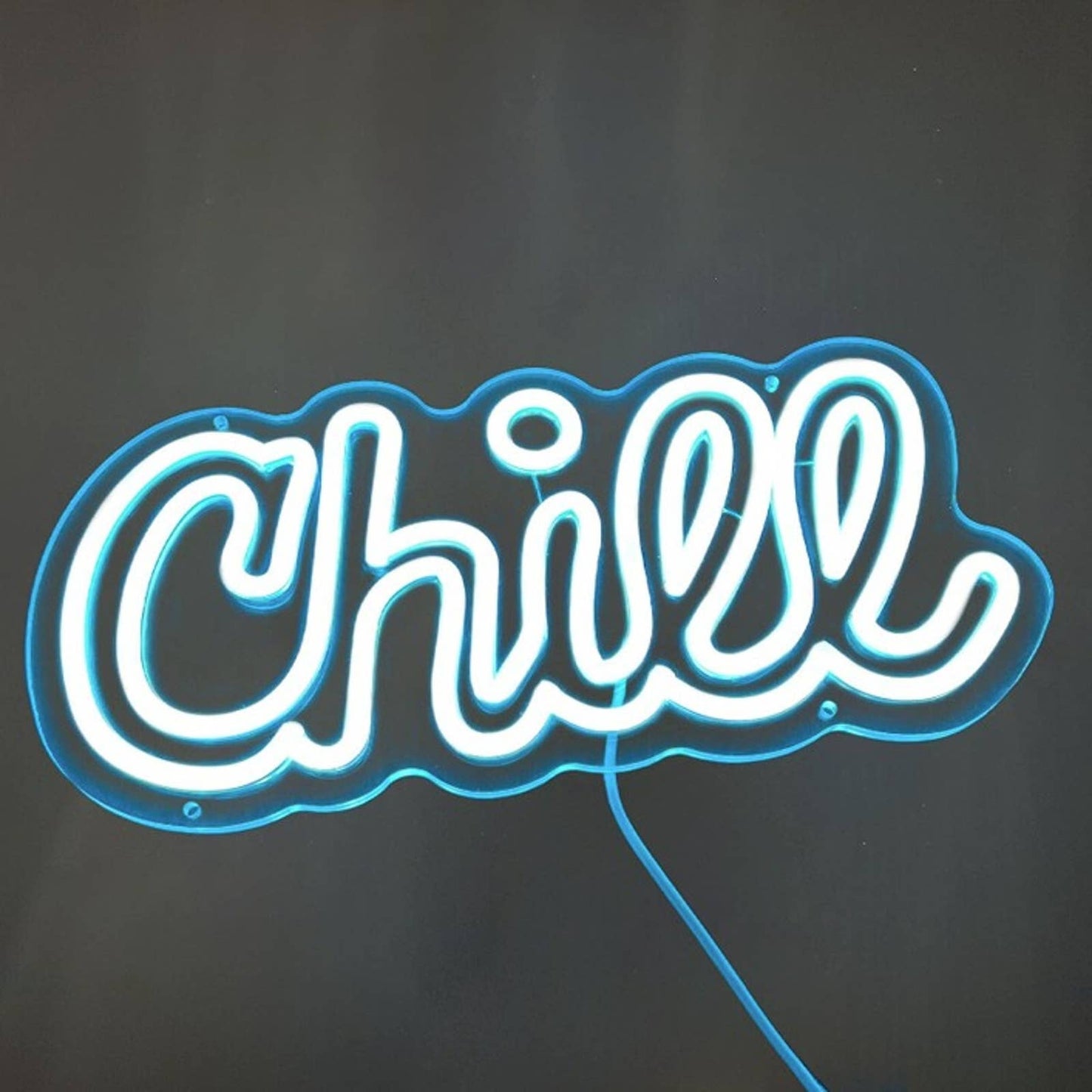 Lovely Cool Bright “Chill” LED Night Light Room Wall Decor Sign