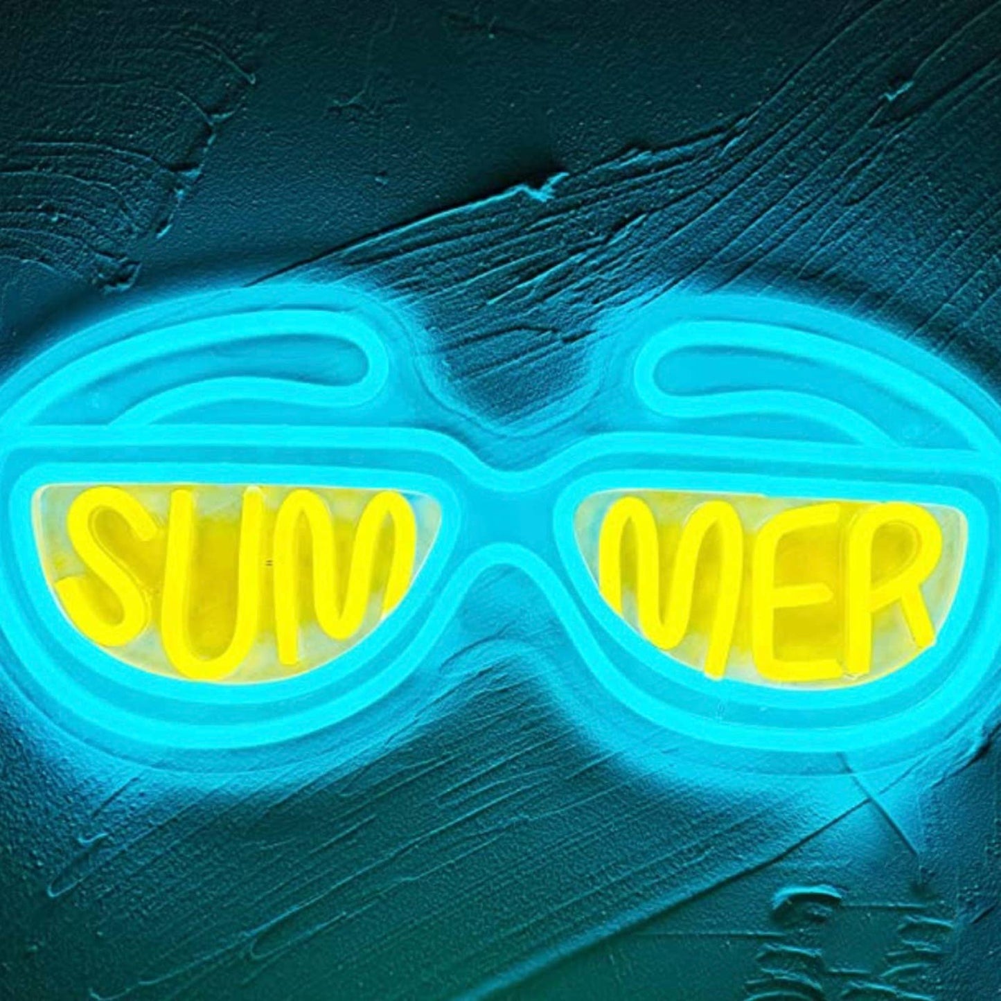 Fun Bright Blue Summer Sunglasses LED Night Light Room Wall Decoration