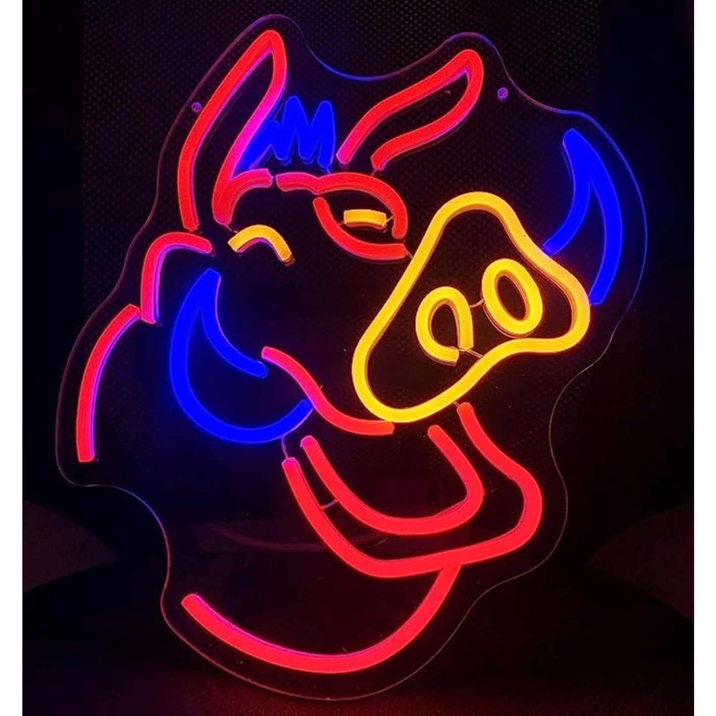 Fun Bright Colorful Lion King Pumba LED Night Light Room Wall Decor