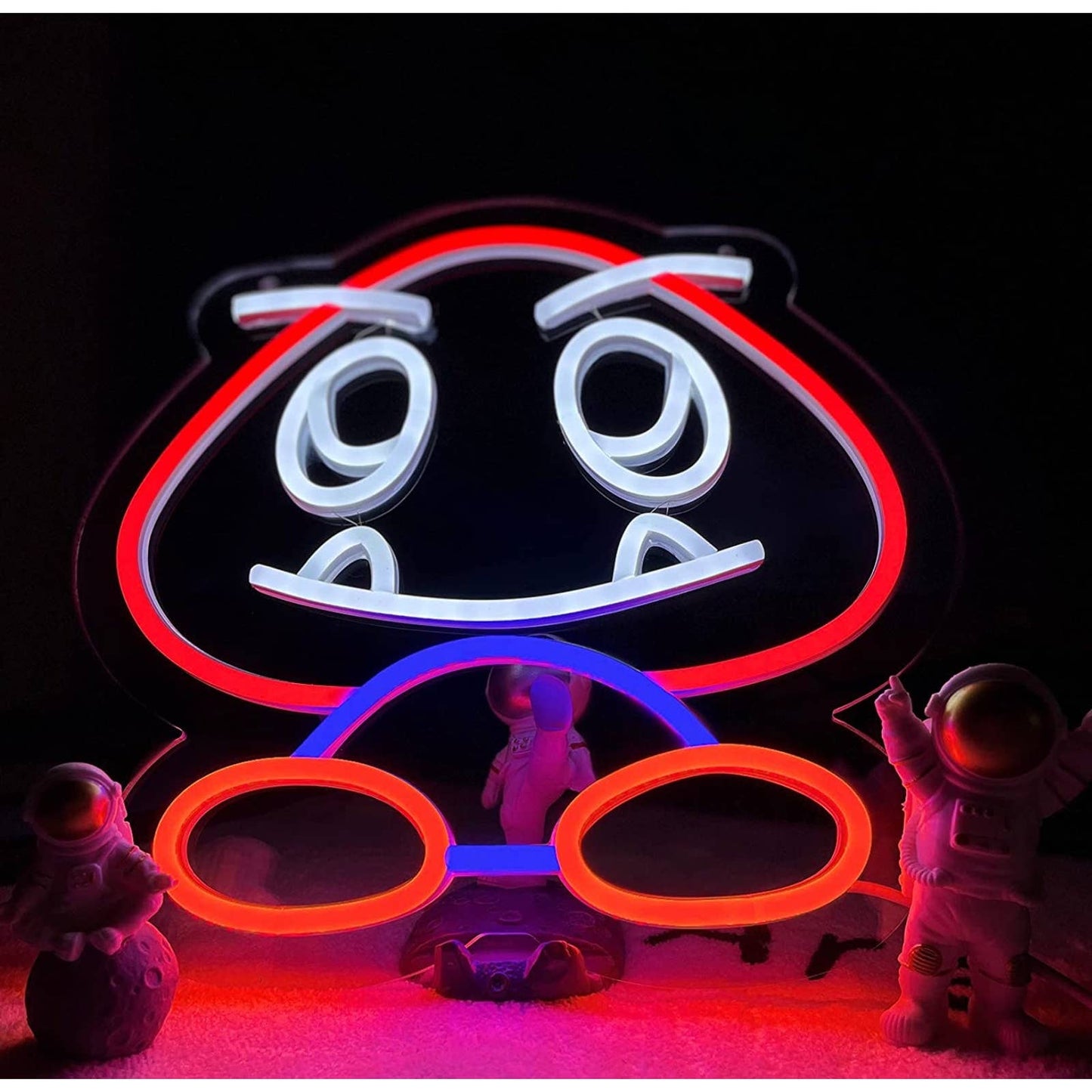 Fun Bright Super Mario Happy Goomba LED Light Video Game Room Wall Decor