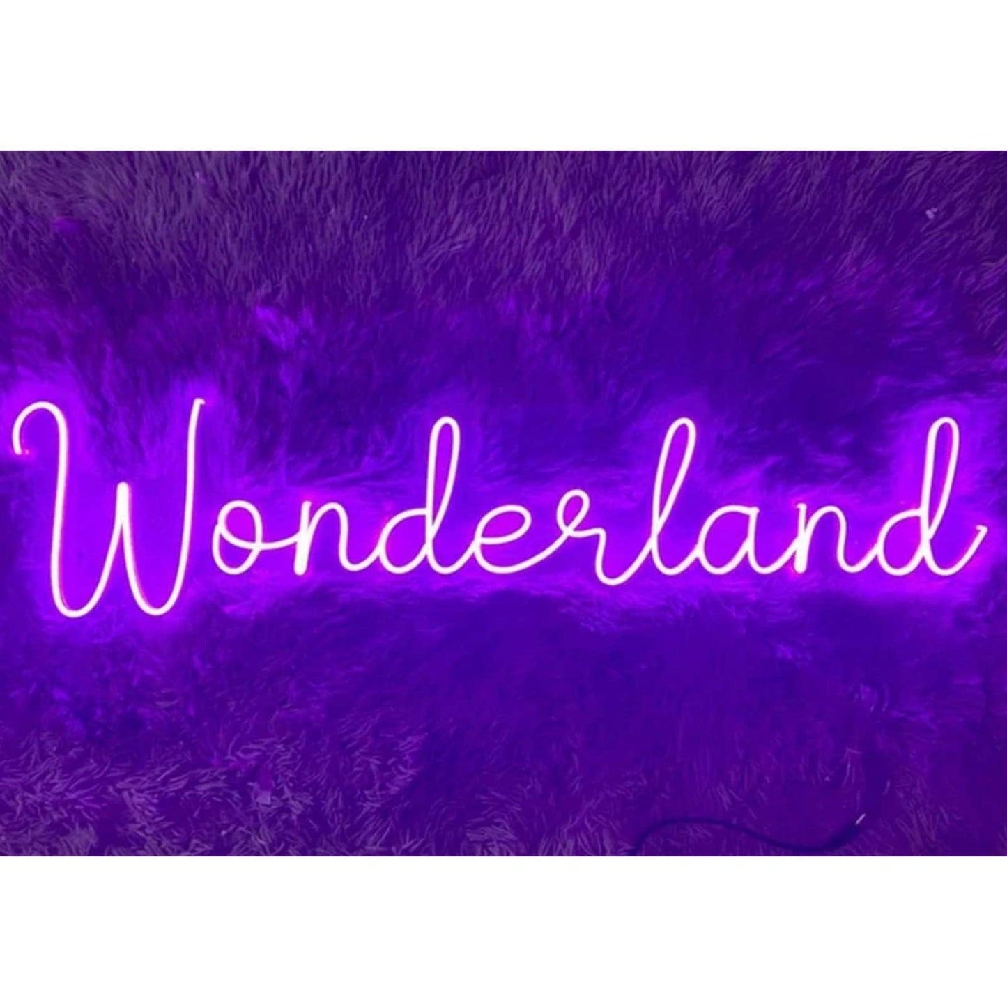 Lovely Bright Large Purple Wonderland LED Night Light Room Wall Decoration