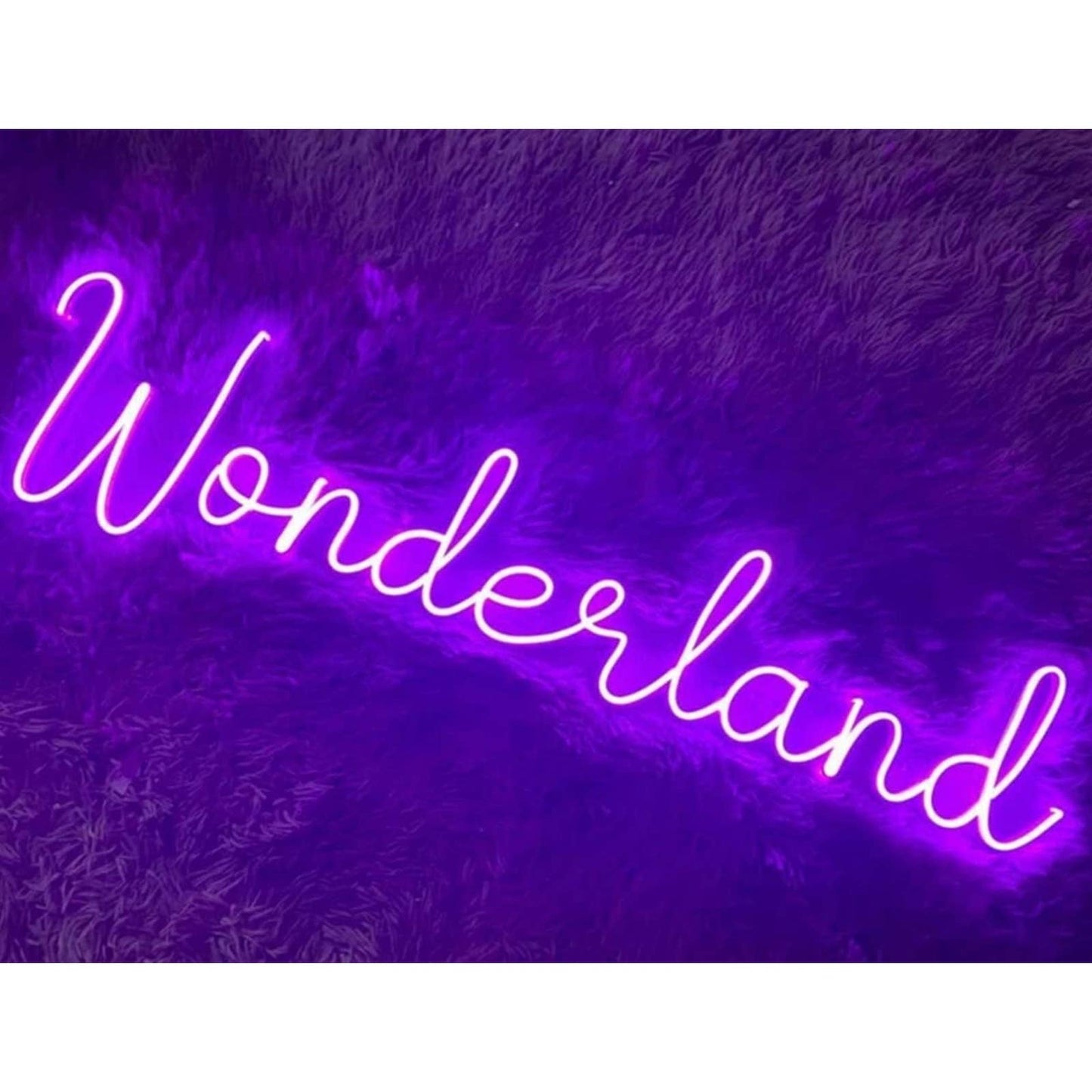 Lovely Bright Large Purple Wonderland LED Night Light Room Wall Decoration