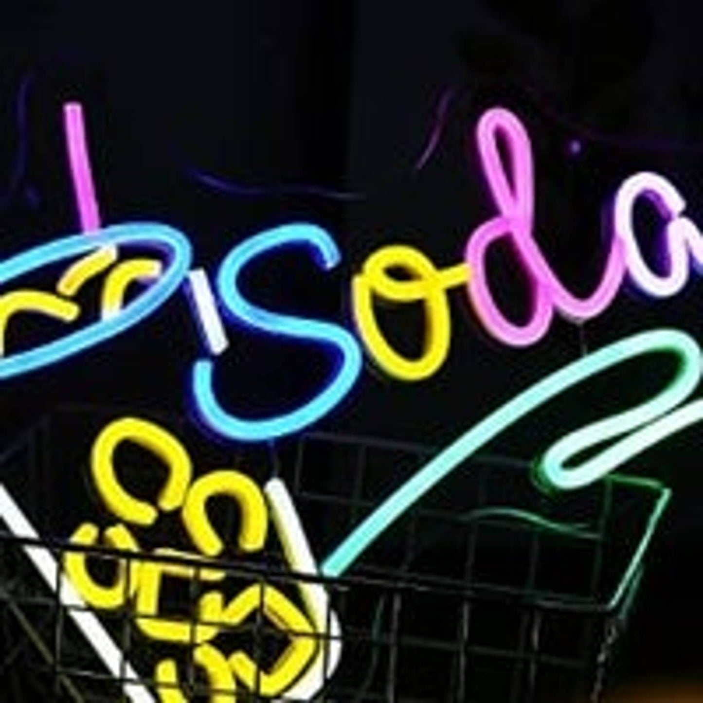 Lovely Bright Colorful Soda Drink LED Night Light Room Wall Decoration