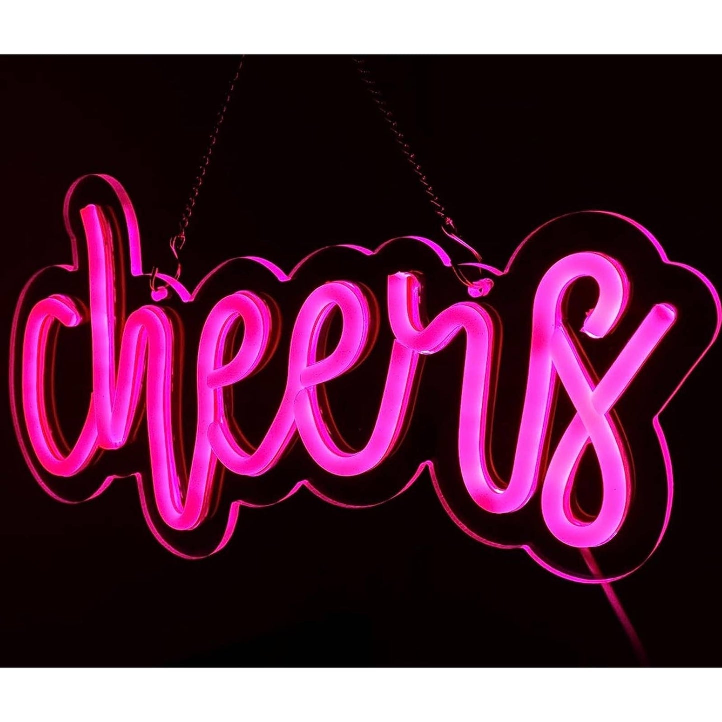 Lovely Vivid Bright Cheers LED Night Light Room Wall Decoration