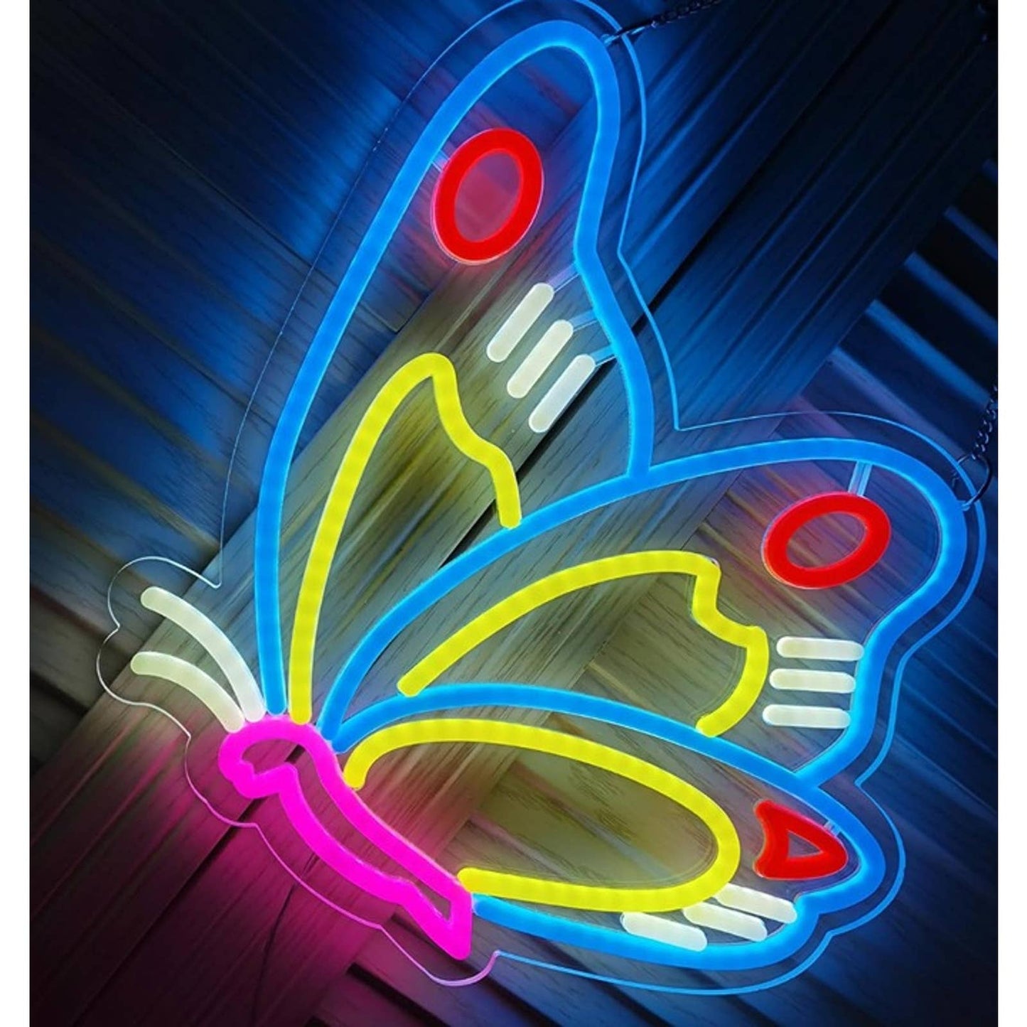 Lovely Blue Wing Butterfly LED Night Light Room Wall Decoration