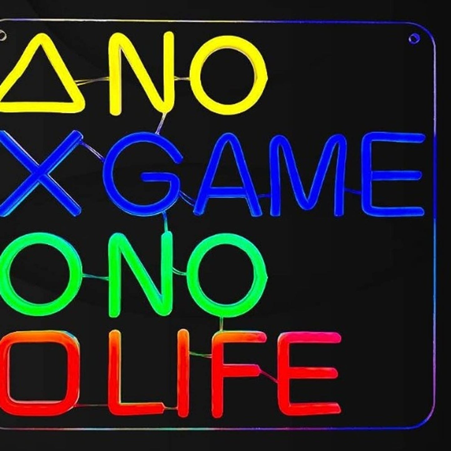 Fun Colorful Bright “No Game No Life” LED Night Light PS5 Gamer Decor