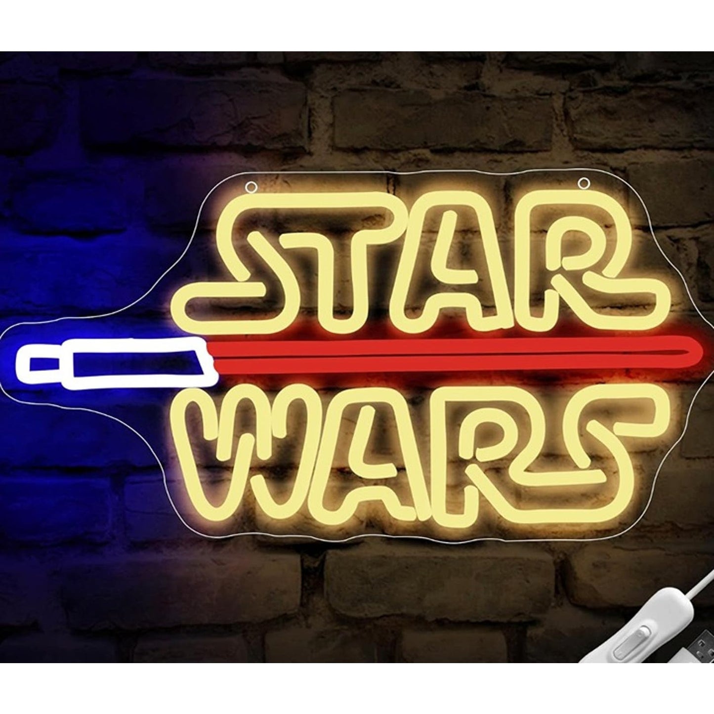 Fun Bright Star Wars Light Saber LED Night Light Room Wall Decor