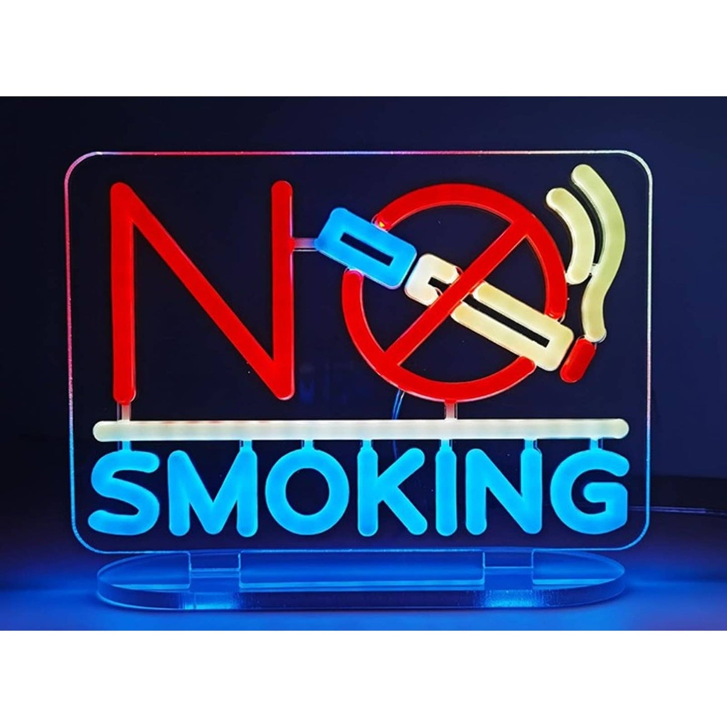 Vivid Bright “No Smoking” LED Night Light Shop Store Wall Sign