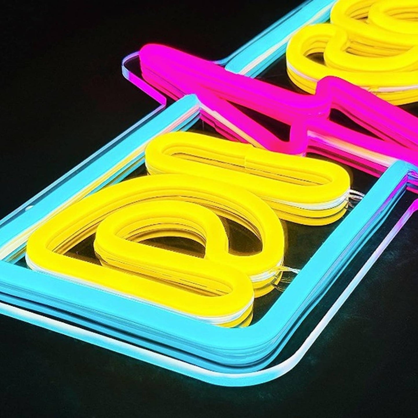 Vivid Bright Vivid Colorful Disco Lightning Bolt LED Night Light Party Decor
