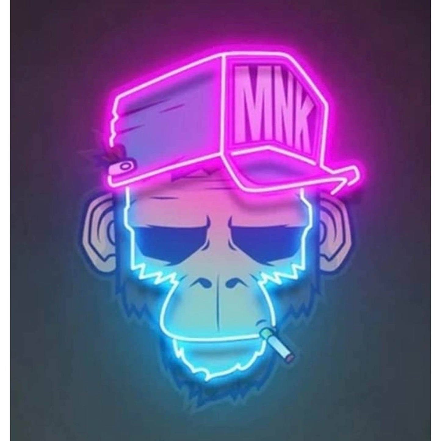 Fun Bright Vivid Street Monkey LED Night Light Room Wall Decoration
