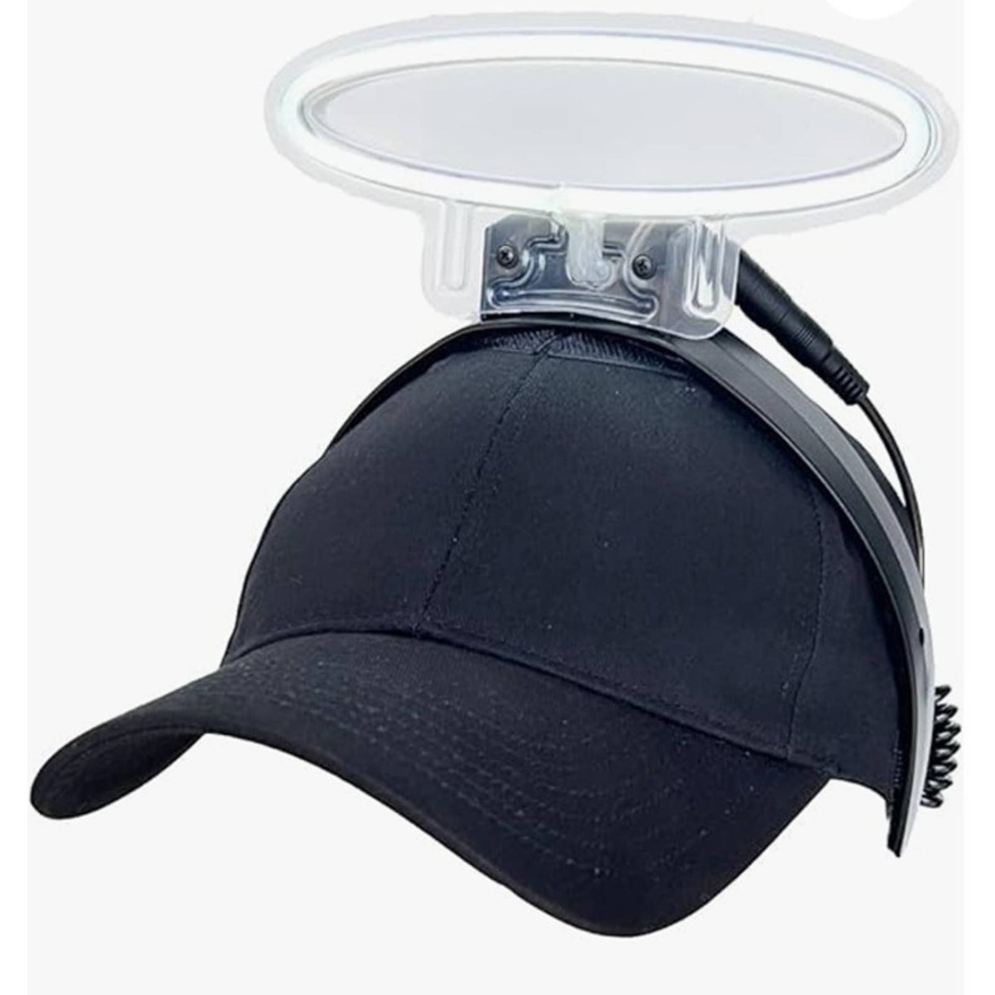 Fun Bright White Angel Halo LED Hat Light