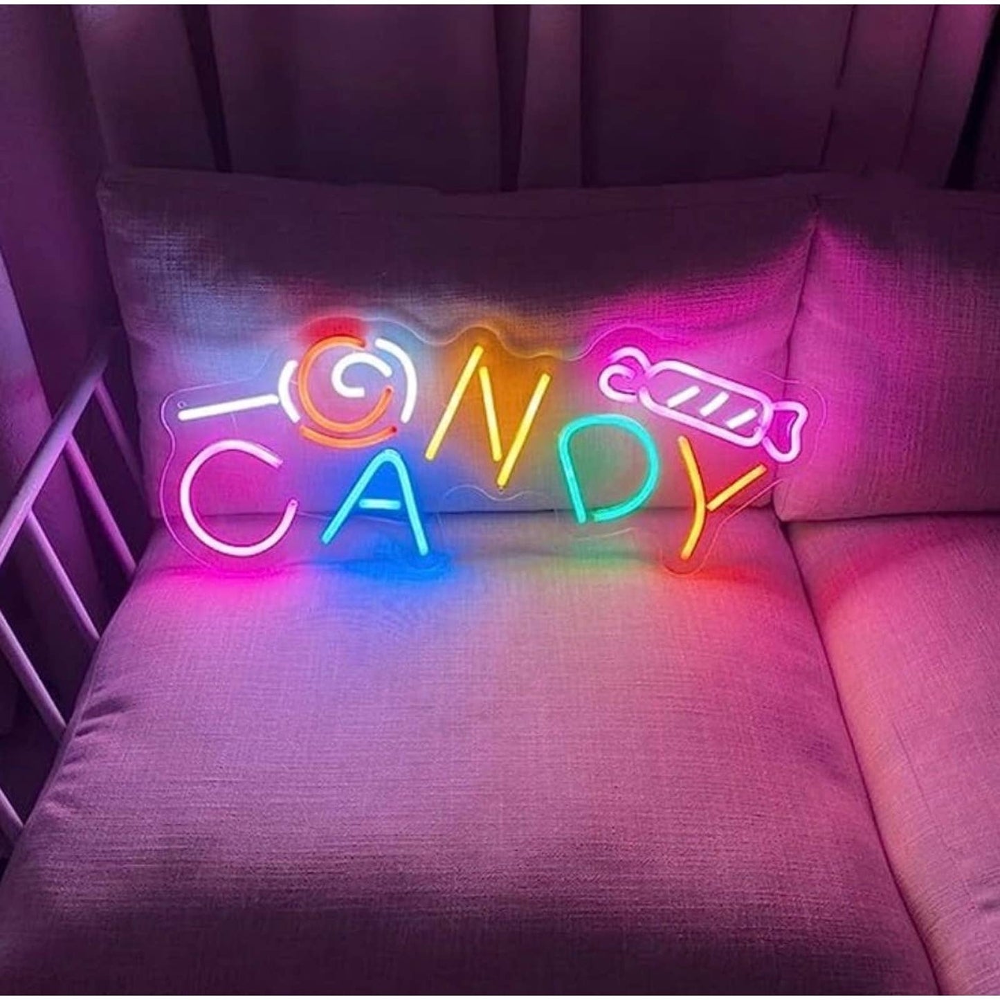 Fun Bright Vivid Colorful Candy LED Night Light Room Wall Decoration