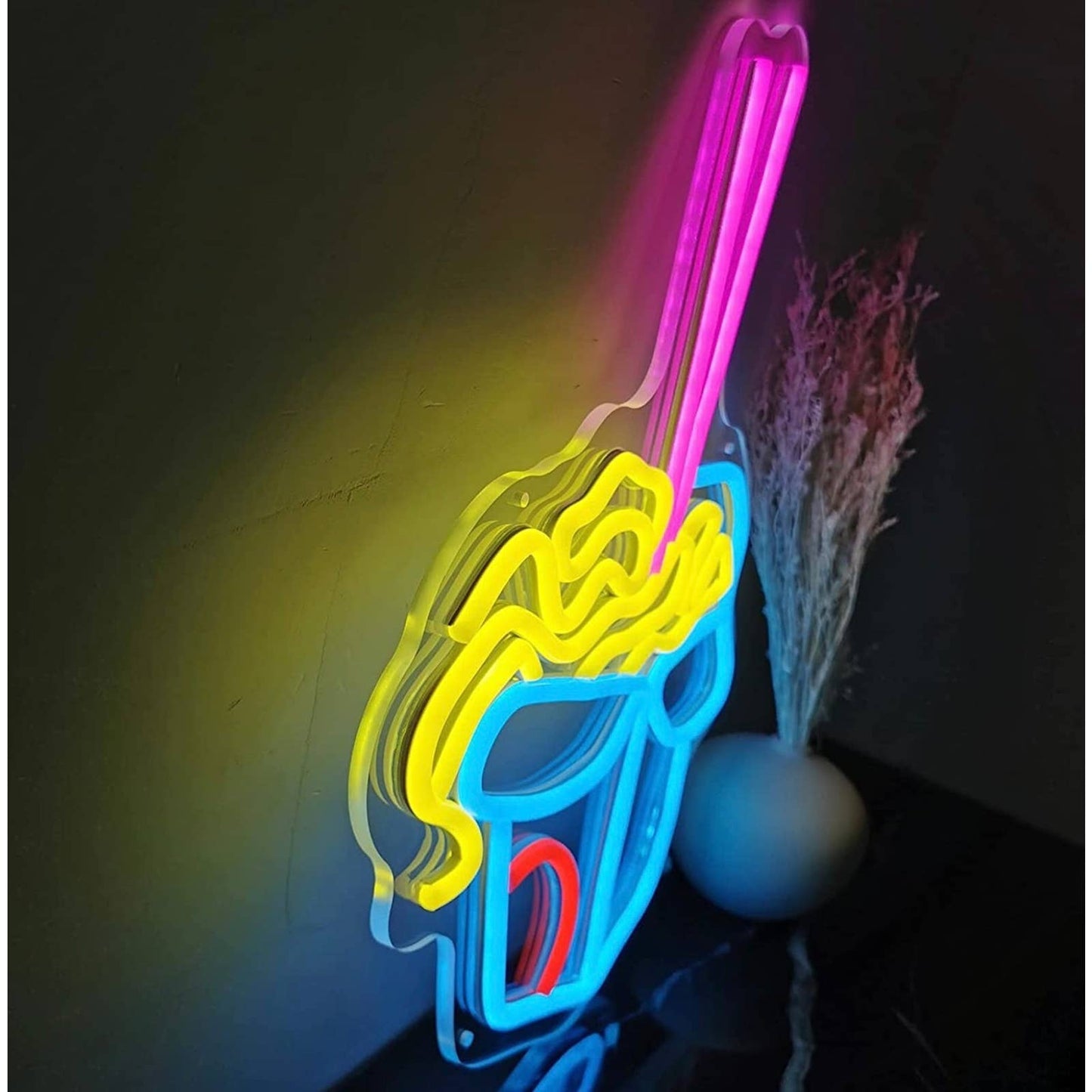 Tasty Bright Multicolor Chinese Noodle Box and Chop Stick LED Night Light Decor