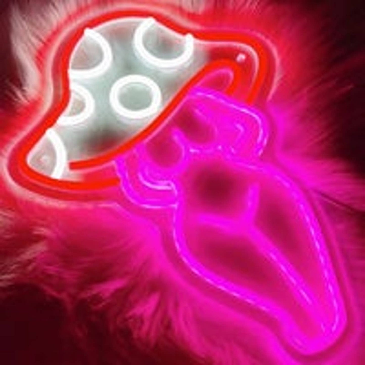 Vivid Bright Sexy Mushroom Lady LED Night Light Room Wall Decoration
