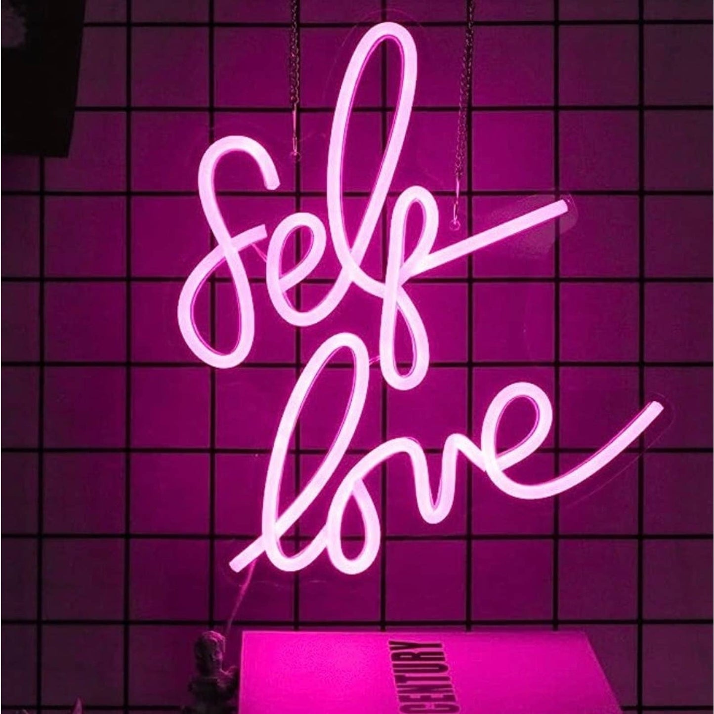 Lovely Bright Pink “Self Love” LED Night Light Room Wall Decoration