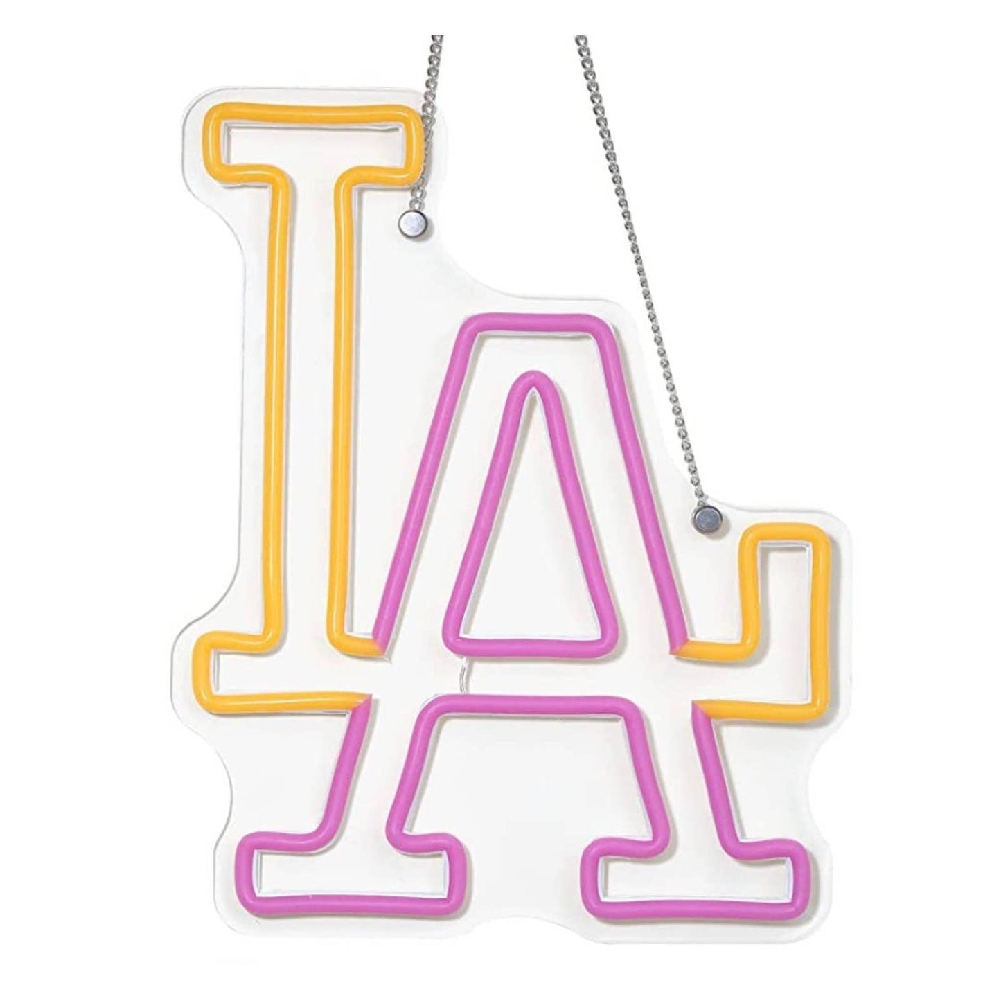 Lovely Bright Pink Yellow LA Los Angeles LED Night Light Room Wall Decoration
