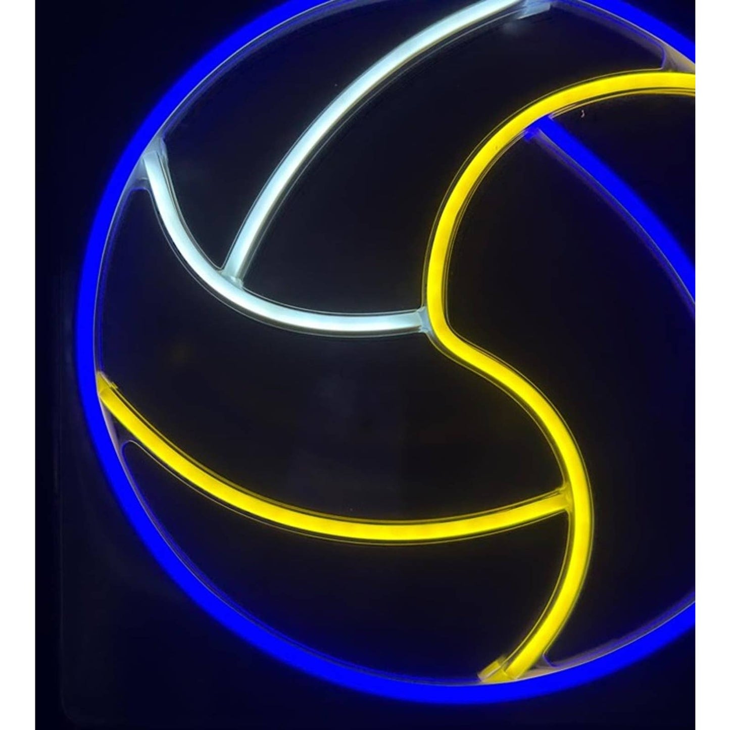 Lovely Bright Blue Volly Ball LED Night Light Sport Room Wall Decor
