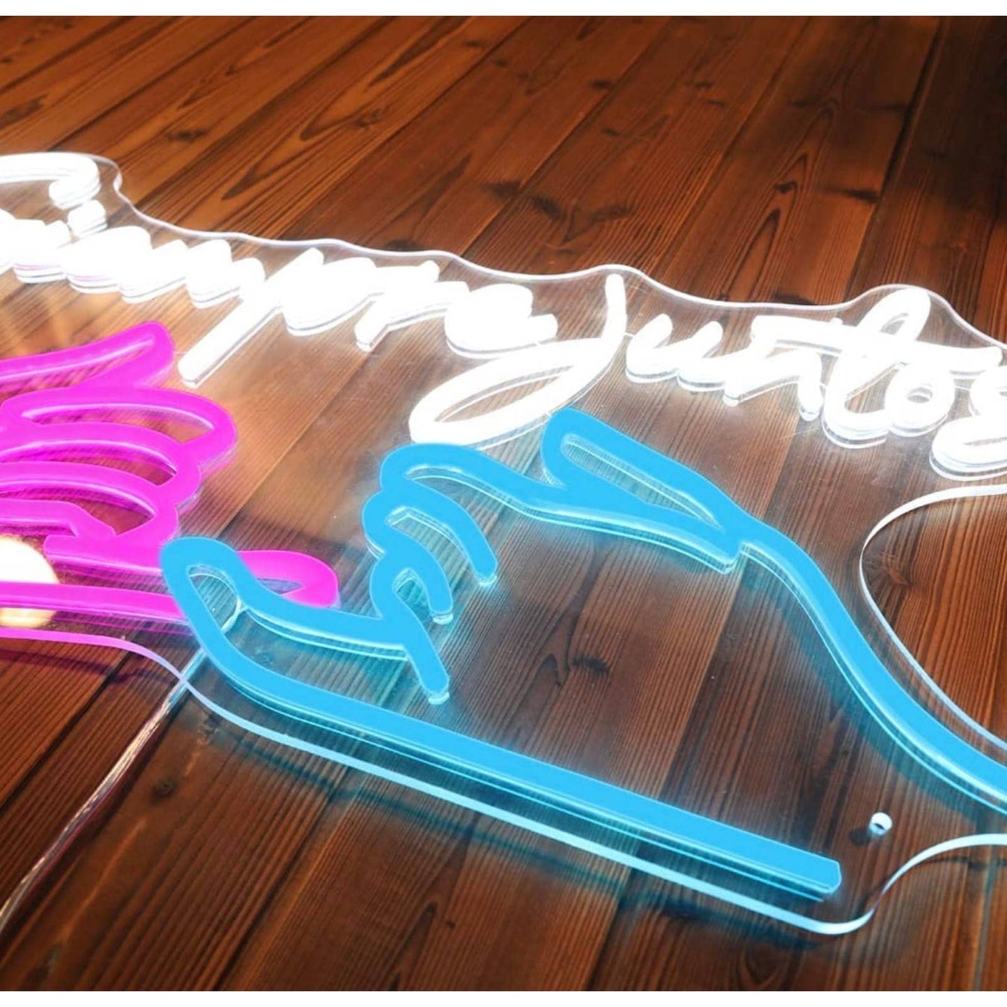 Lovely Bright “Siempre Juntos” Always Together LED Love Night Light Room Wall De