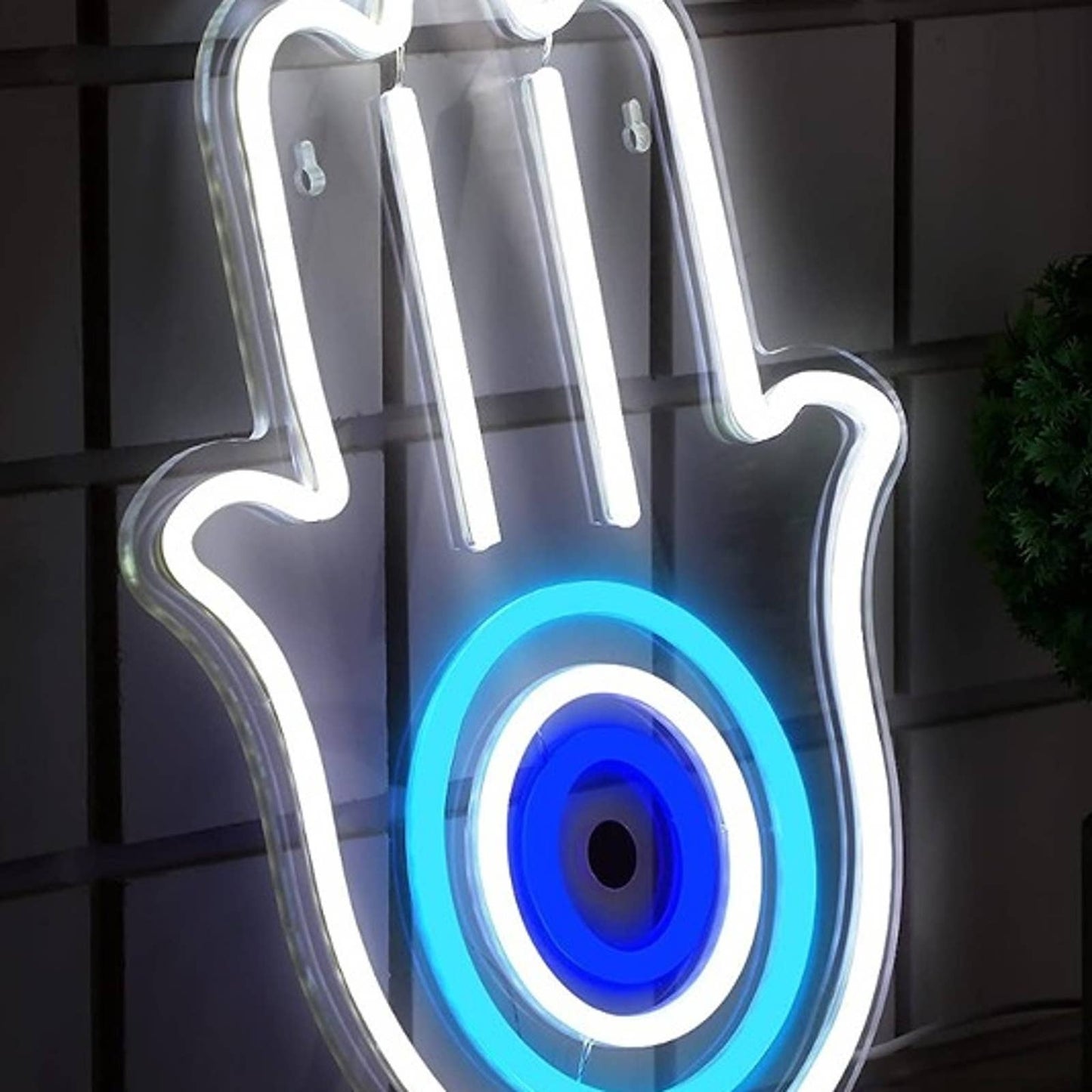 Vivid Bright Blue Mesmerizing Blue Eye in Hand LED Light all Decor