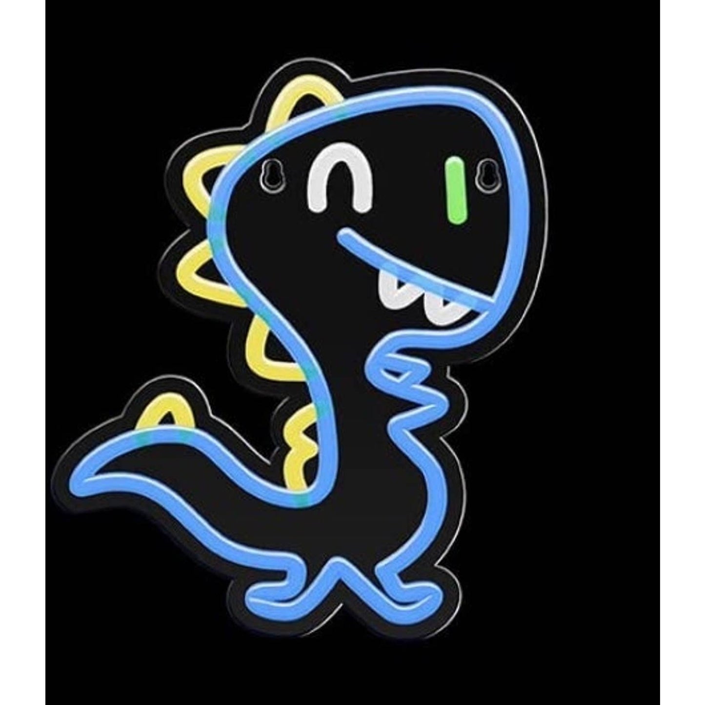 Funny Bright Happy Blue Dinosaur LED Night Light Room Wall Decor
