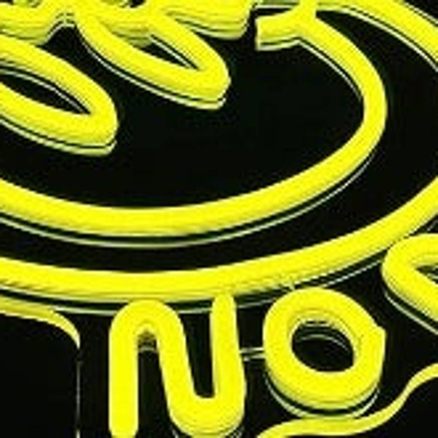 Fun Bright Yellow “No Brain No Pain ”Smiley Face” LED Night Light Wall Decor
