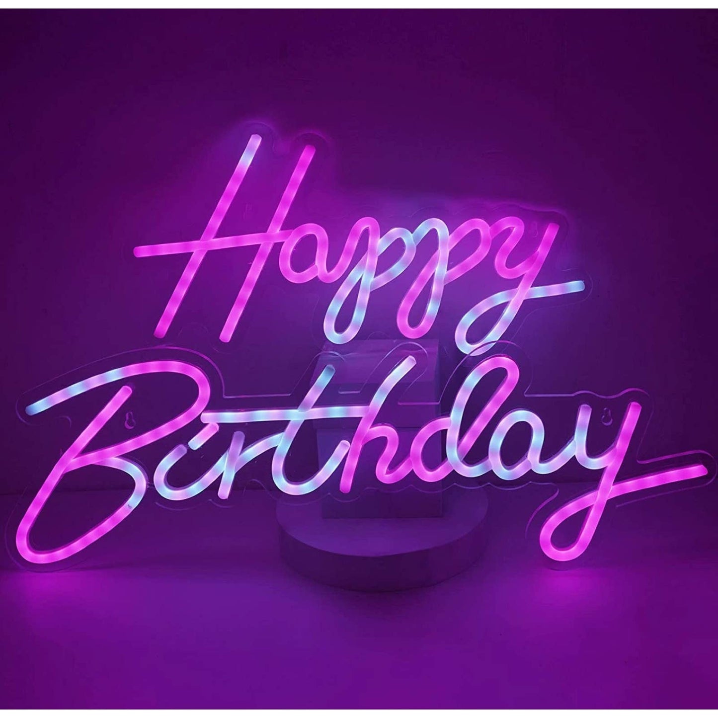 Lovely Bright Quality Color Changing Happy Birthday LED Light Party Celebration