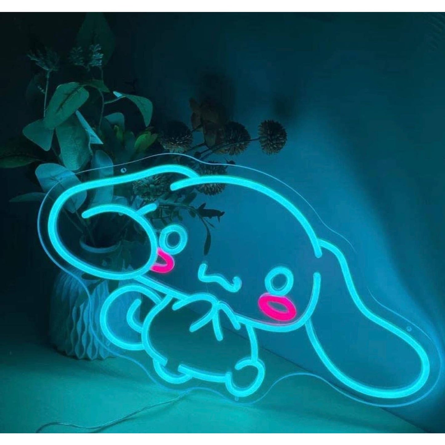 Adorable Bright Cute Blue Cinnamoroll LED Night Light Room Wall Decoration