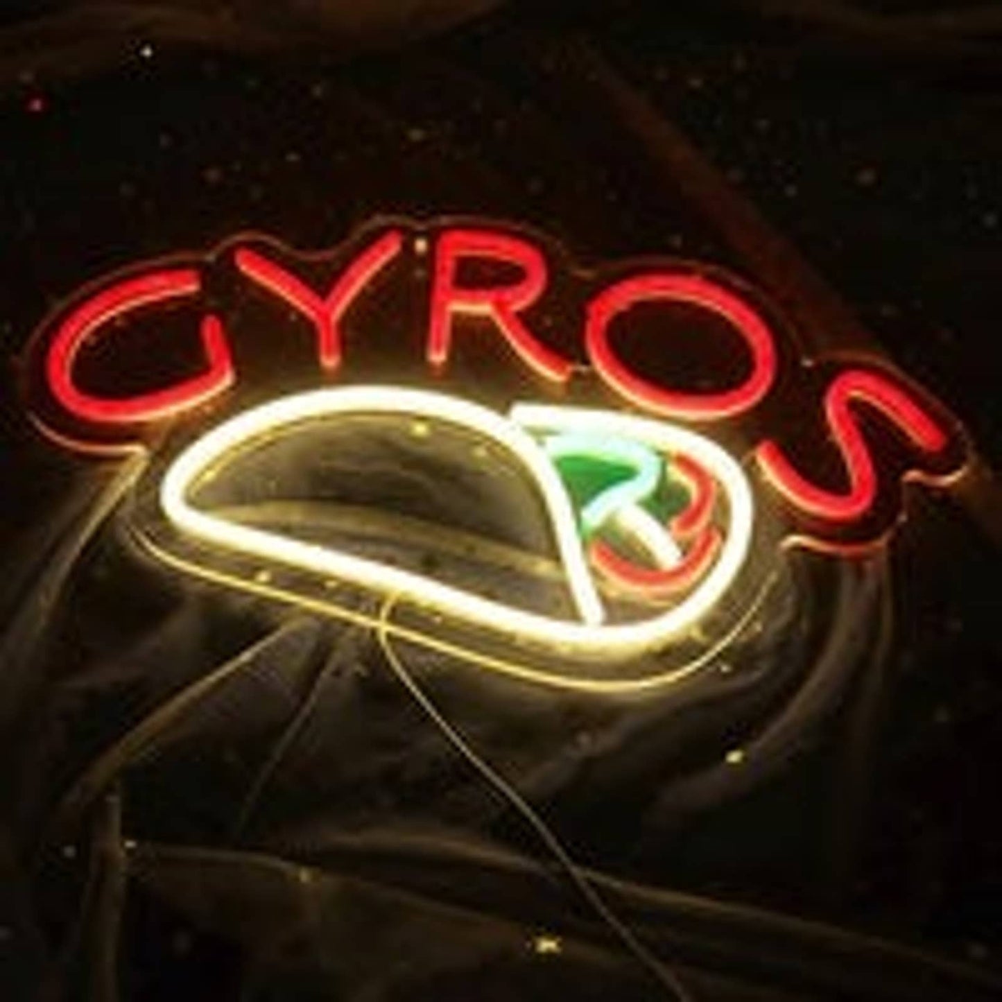 Fun Bright Tasty Gyros LED Night Light Room Wall Decoration