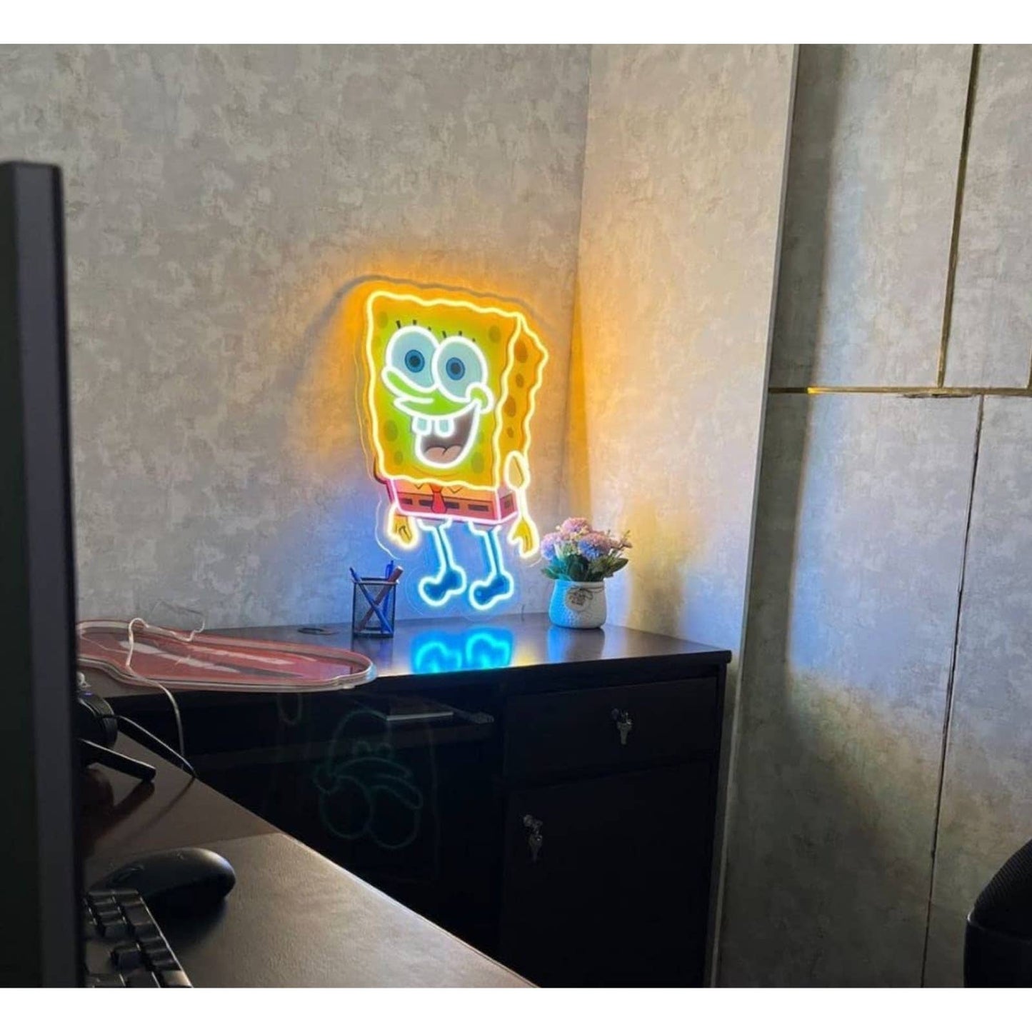 Bright Quality Large SpongeBob Squarepants LED Night Light Art Nickelodeon Sign