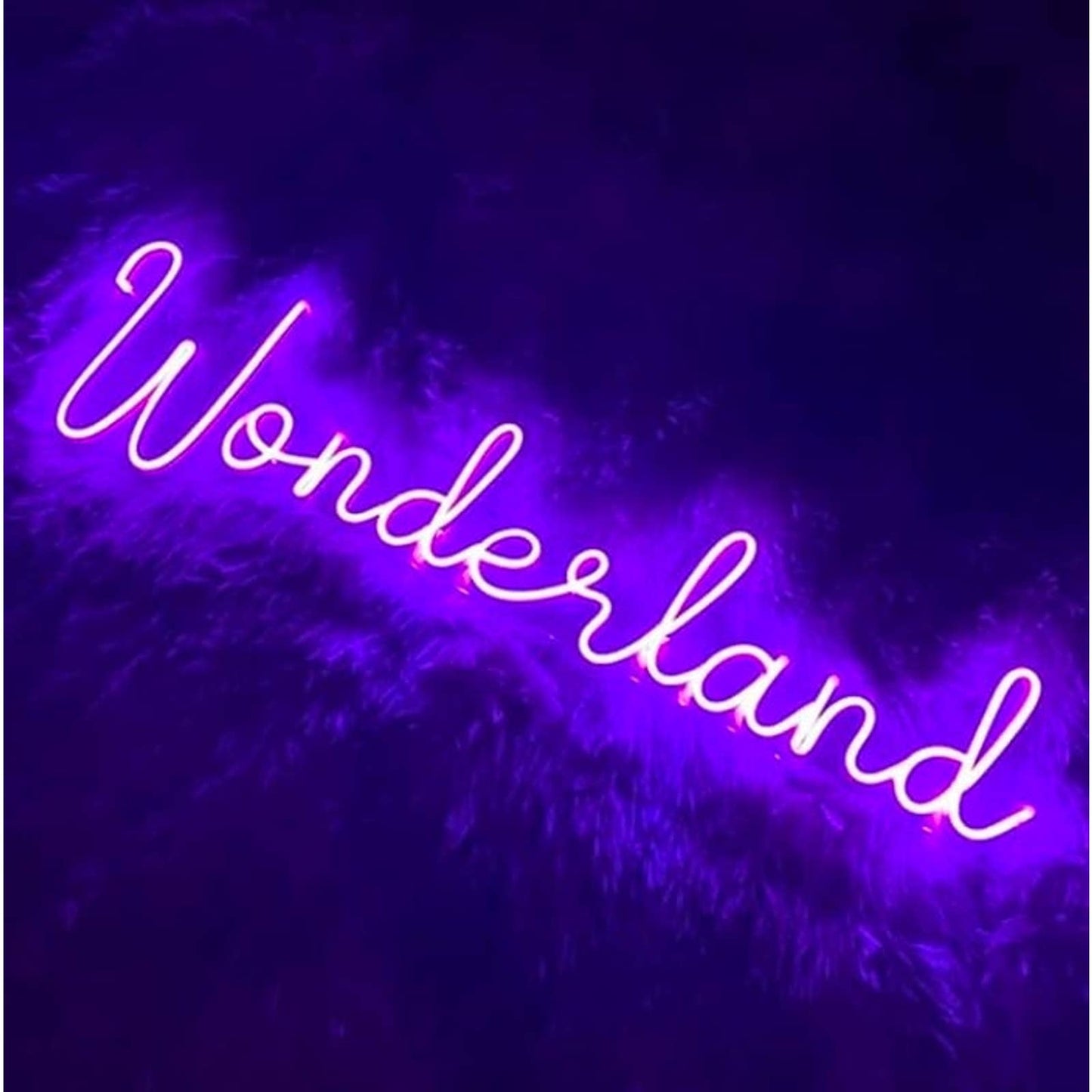 Lovely Bright Large Purple Wonderland LED Night Light Room Wall Decoration