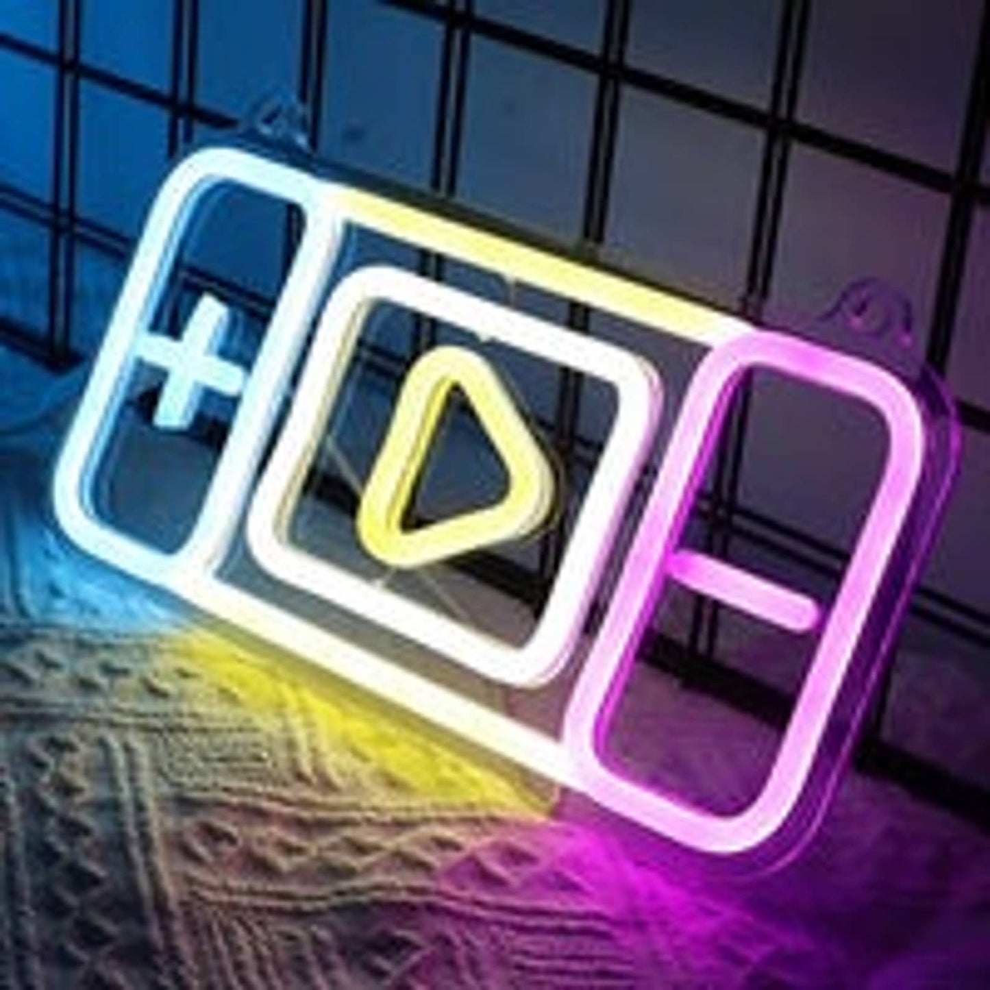 Fun Bright Color Switch Video Game LED Night Light Room Wall Decoration