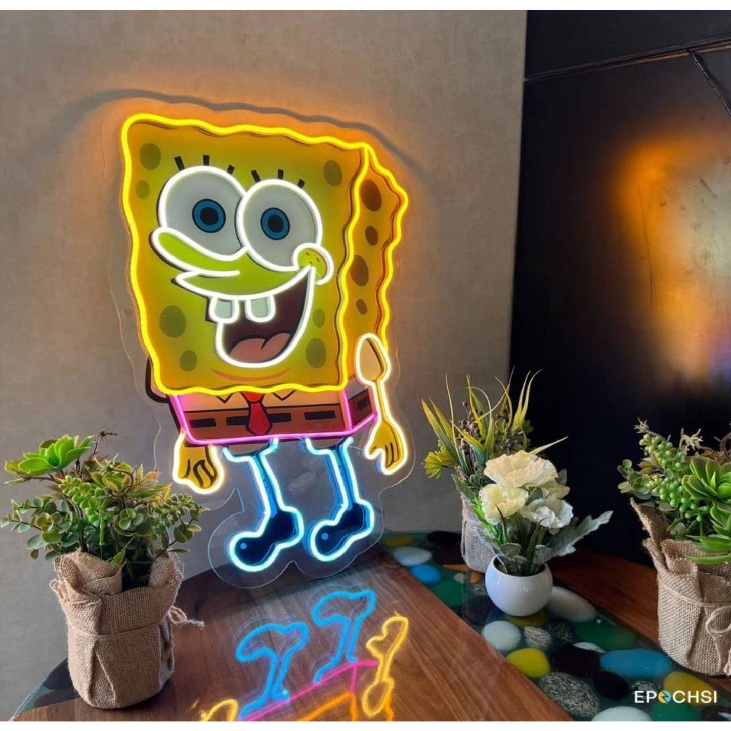 Bright Quality Large SpongeBob Squarepants LED Night Light Art Nickelodeon Sign