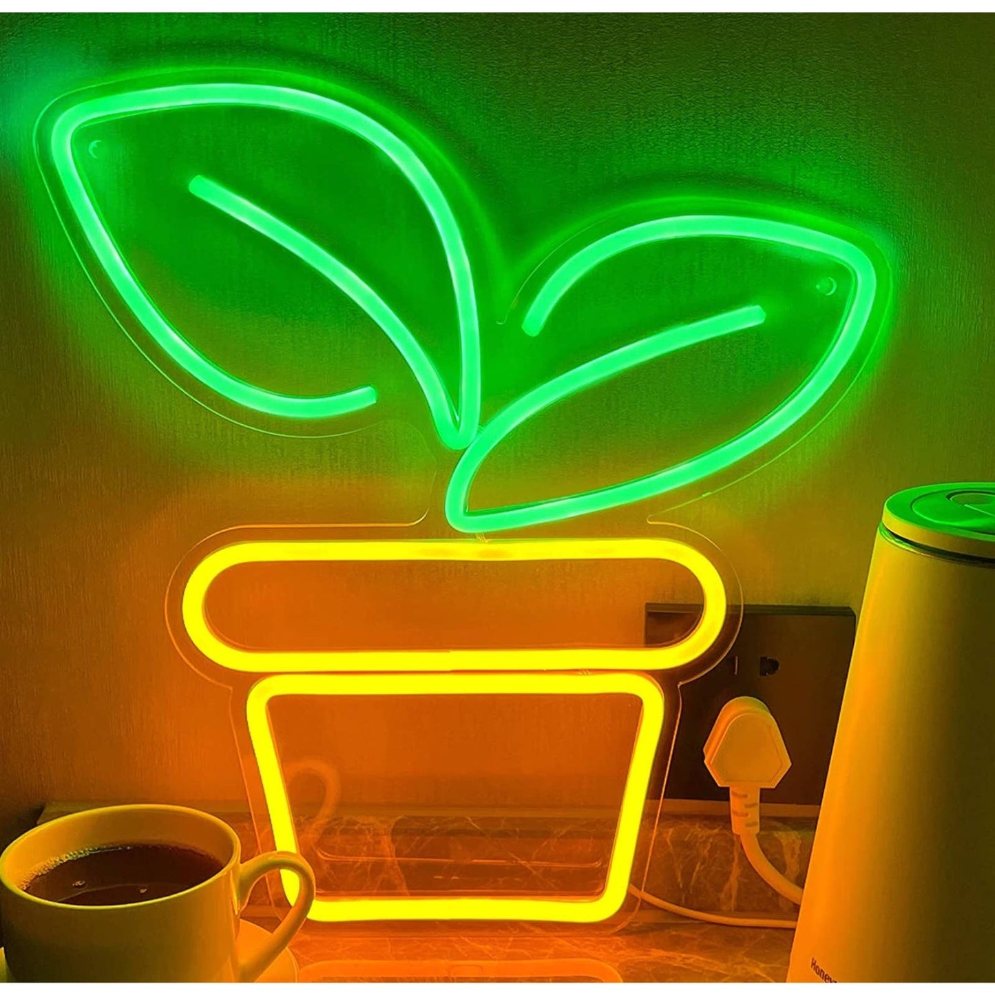 Adorable Cute Planter LED Night Light Room Wall Decoration