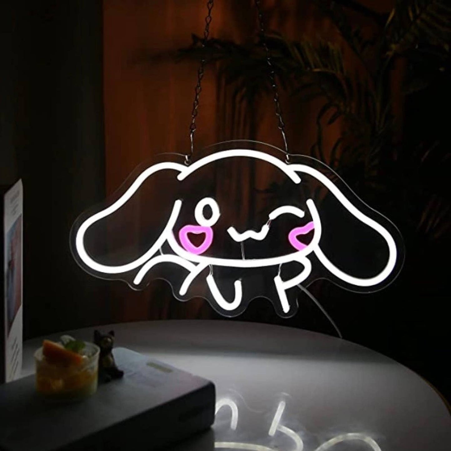 Super Cute Waving Heart Cheek Cinnamoroll LED Night Light Room Wall Decoration