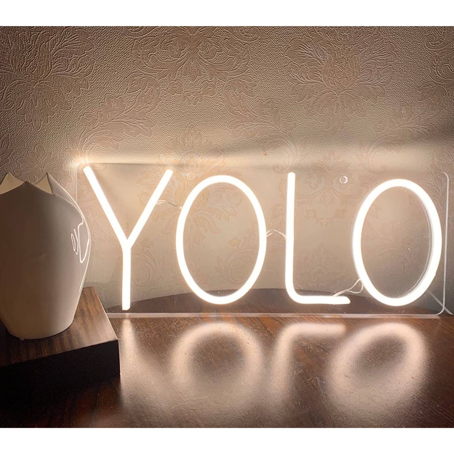 Lovely Bright YOLO “You Only Live Once” LED Night Light Room Wall Decoration