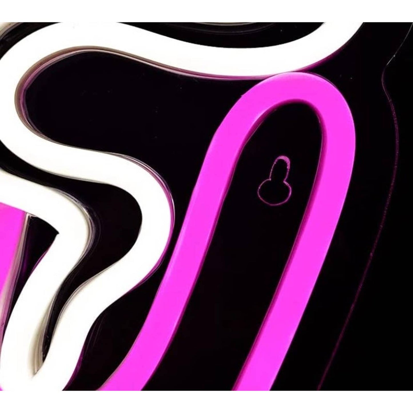 Fun Bright Pink All Seeing Eye Hand White Smoke LED Night Light Room Wall Decor