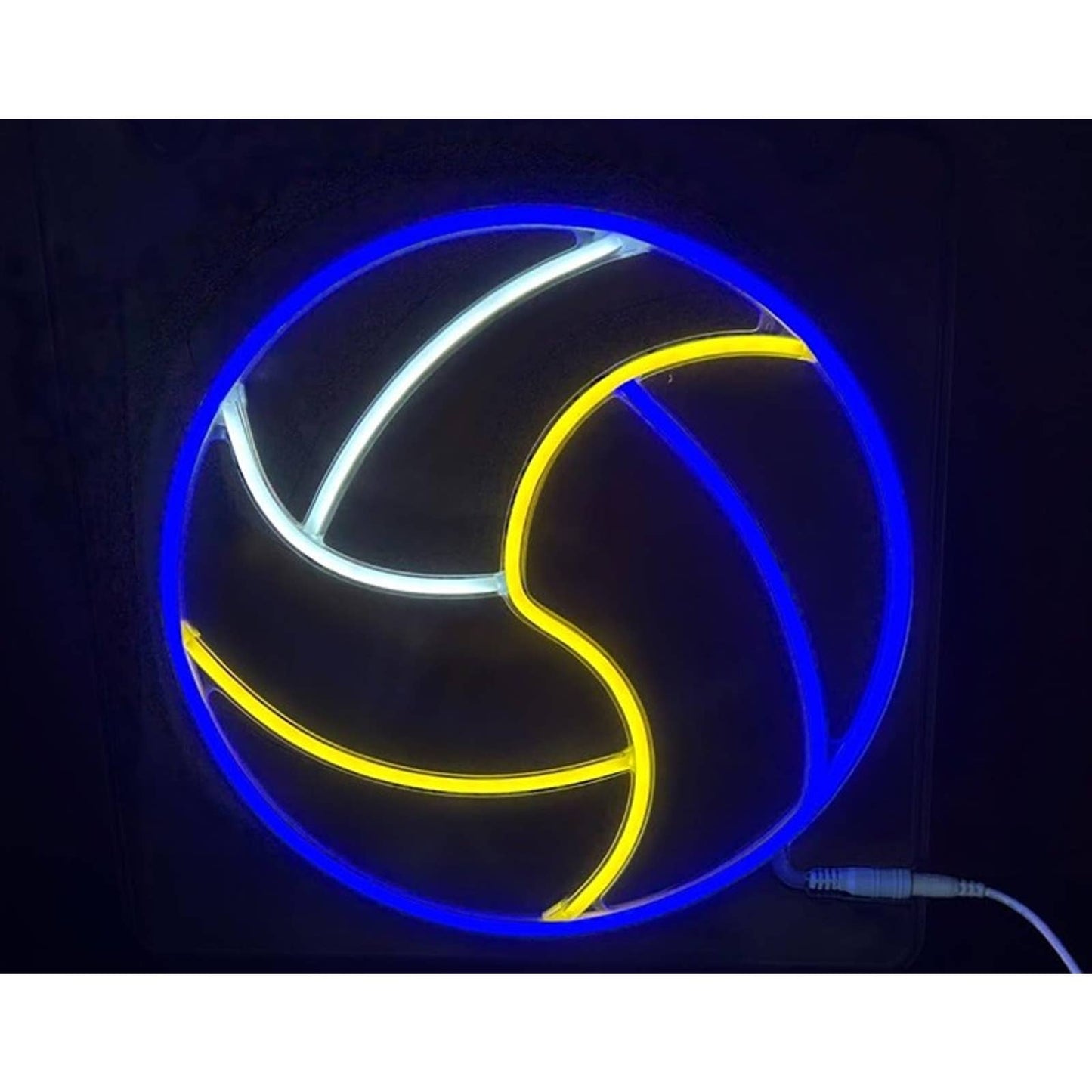 Lovely Bright Blue Volly Ball LED Night Light Sport Room Wall Decor