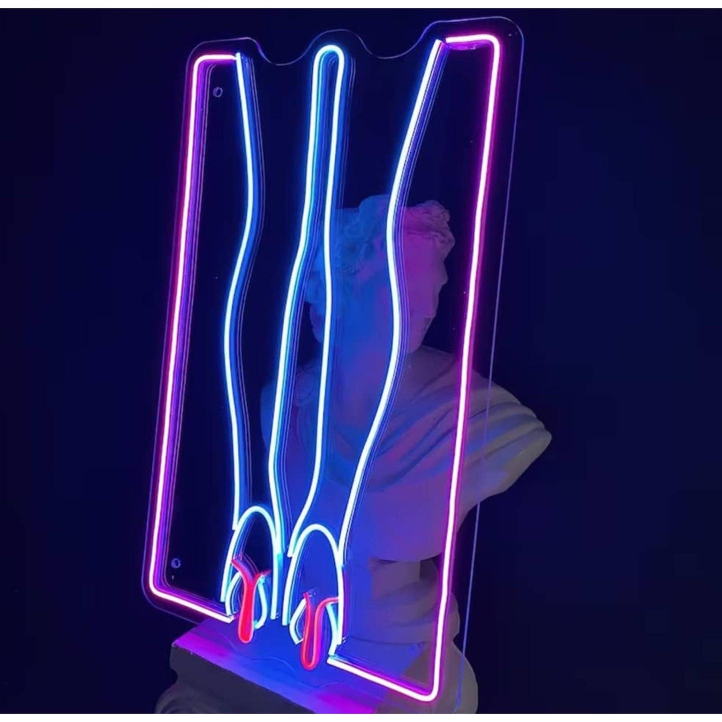 Lovely Lady Legs in Heels LED Night Light Room Wall Art Decoration