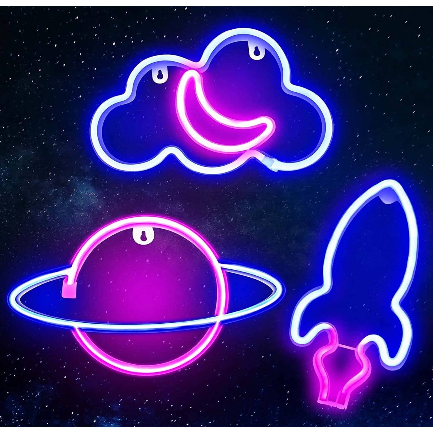 Lovely Bright Vivid Pink Love Heart LED Night Light Room Wall Decoration