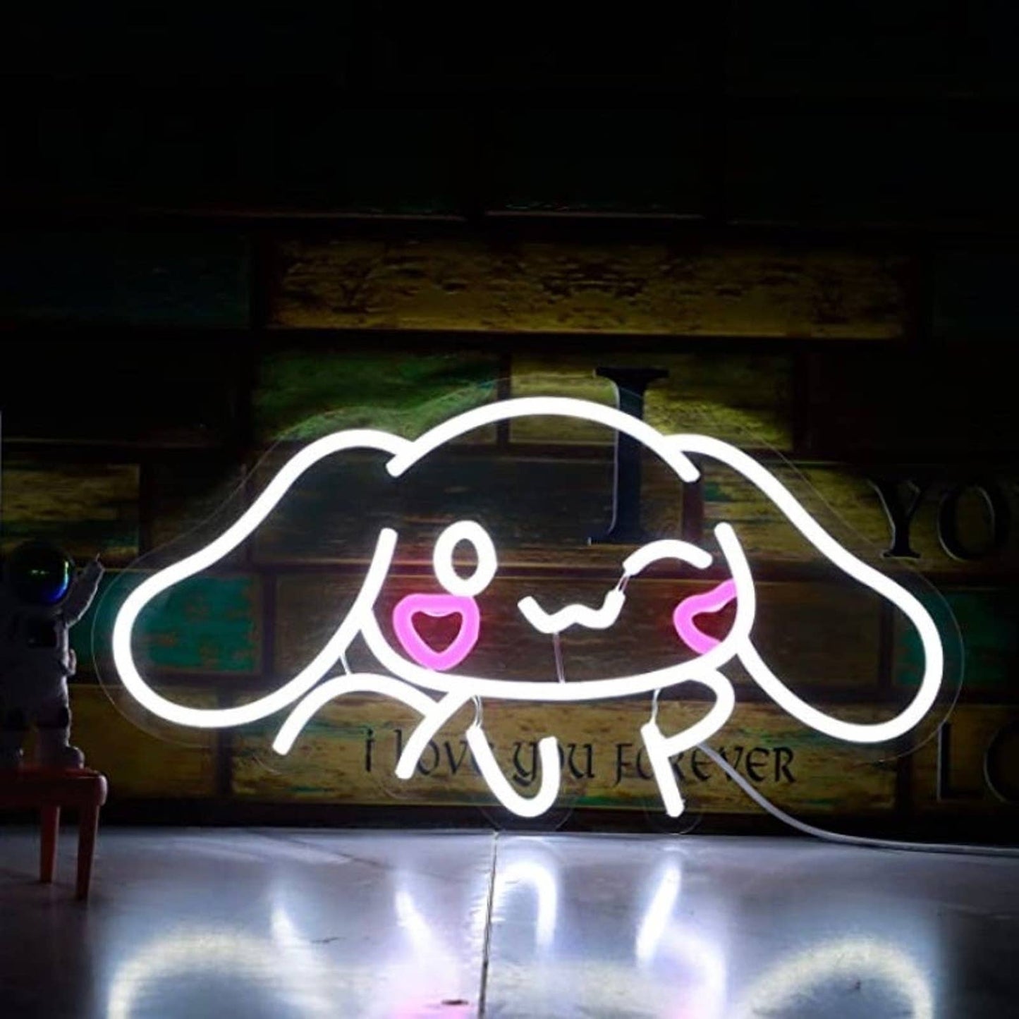 Super Cute Waving Heart Cheek Cinnamoroll LED Night Light Room Wall Decoration